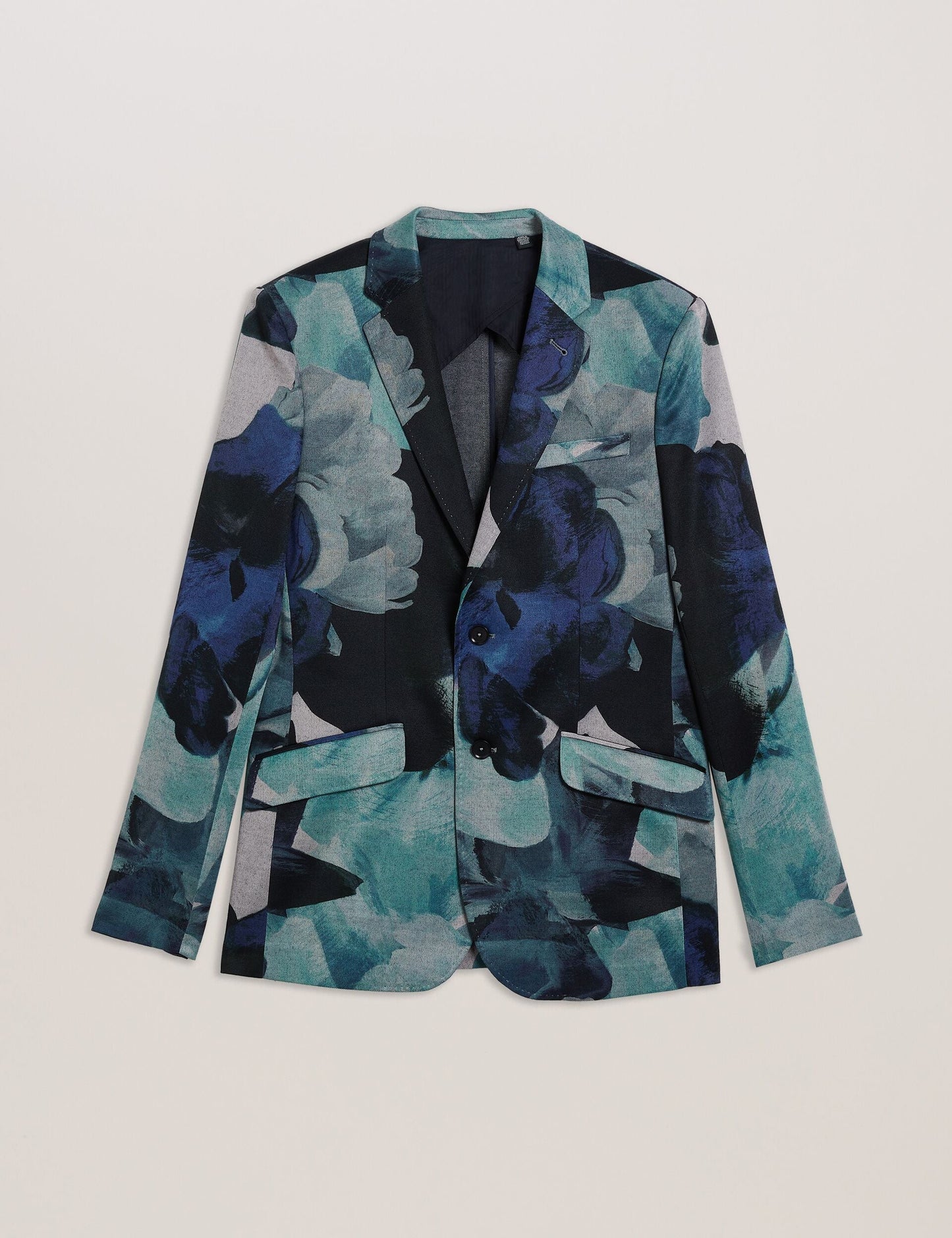 Ted Baker WALKERJ - Printed Floral Pique Jersey Blazer MULTICOLOUR