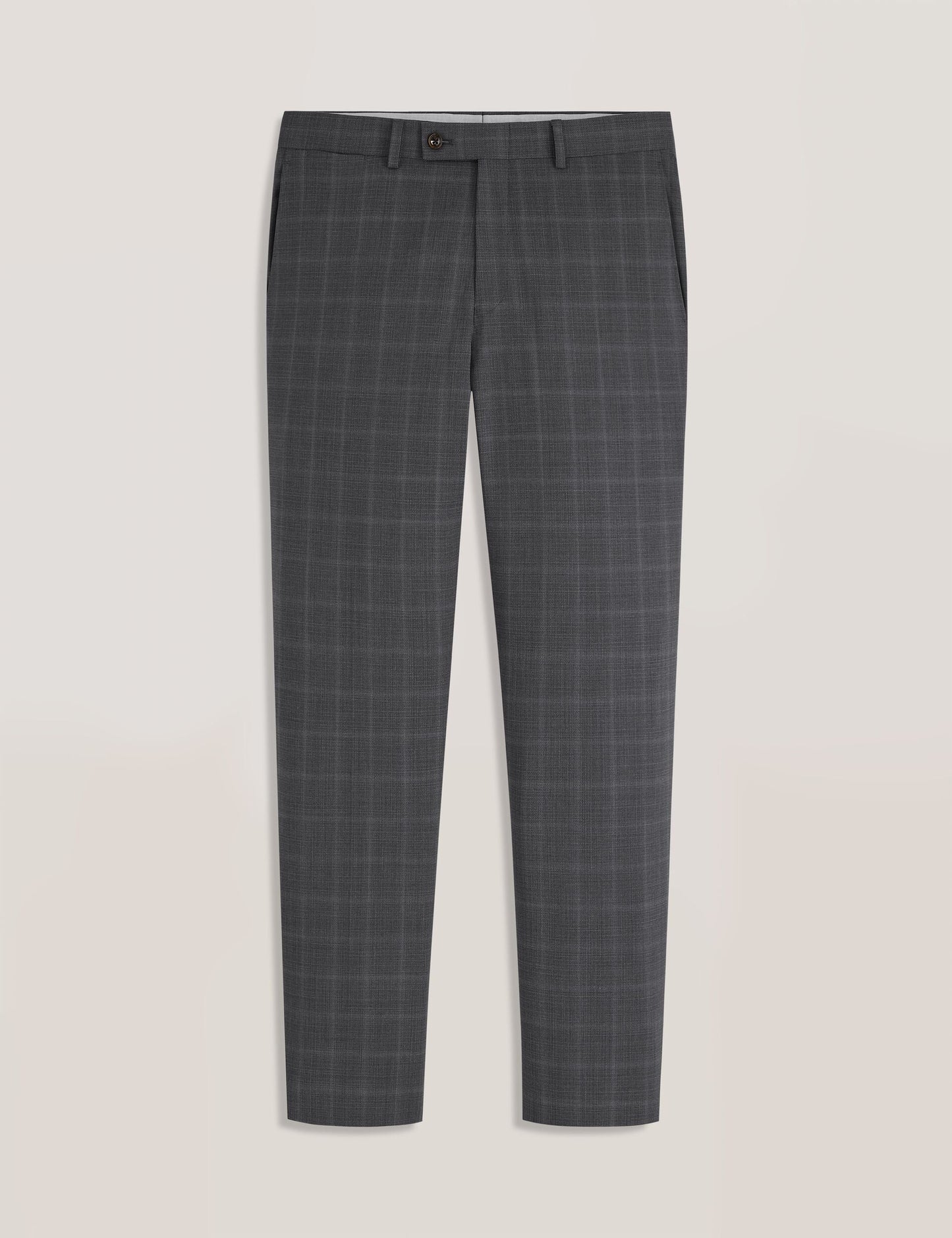 Ted Baker WINTER Window Check Modern Fit Suit Pants DARK GREY