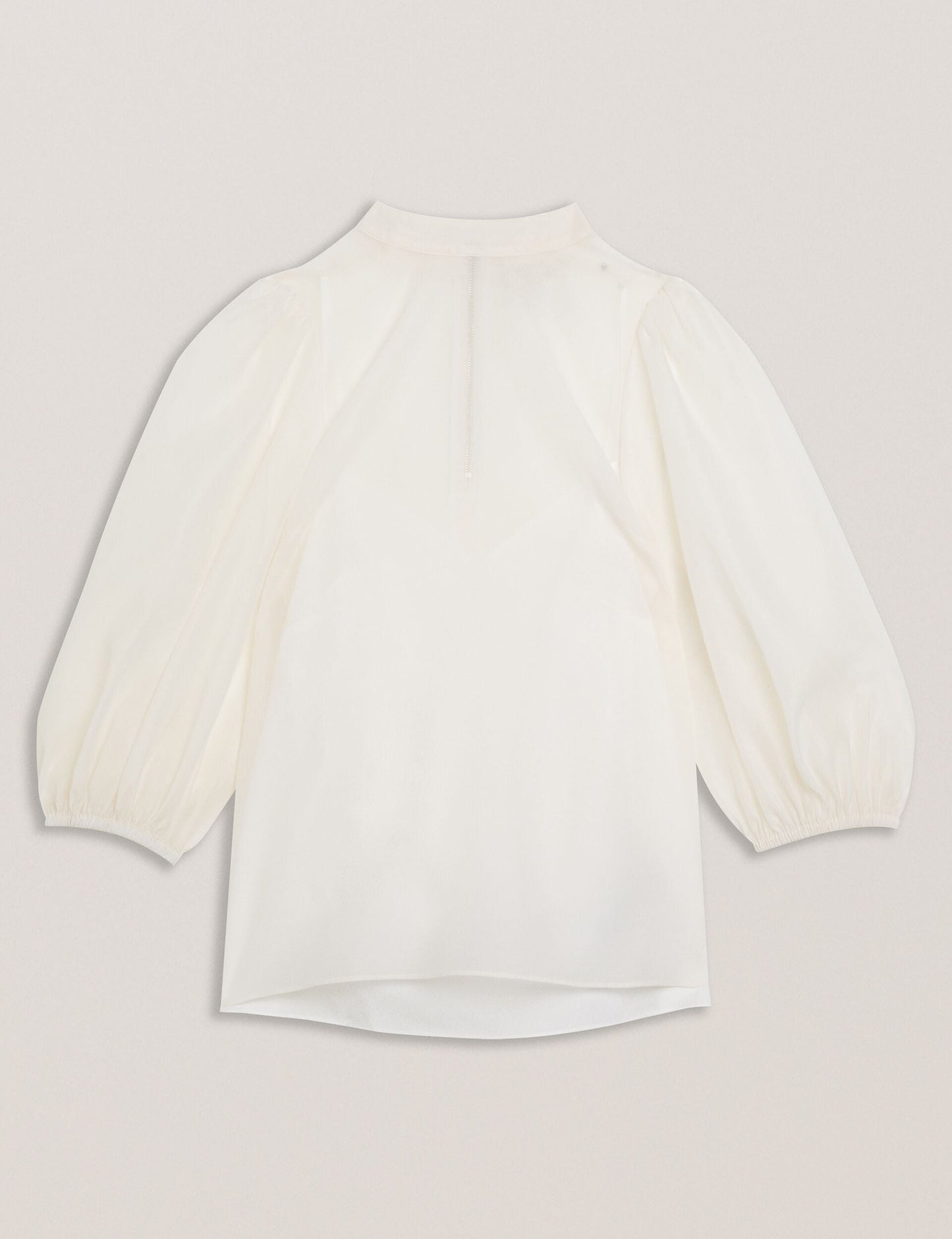 Ted Baker FRIAS - Sheer Organza Top with Balloon Sleeves IVORY
