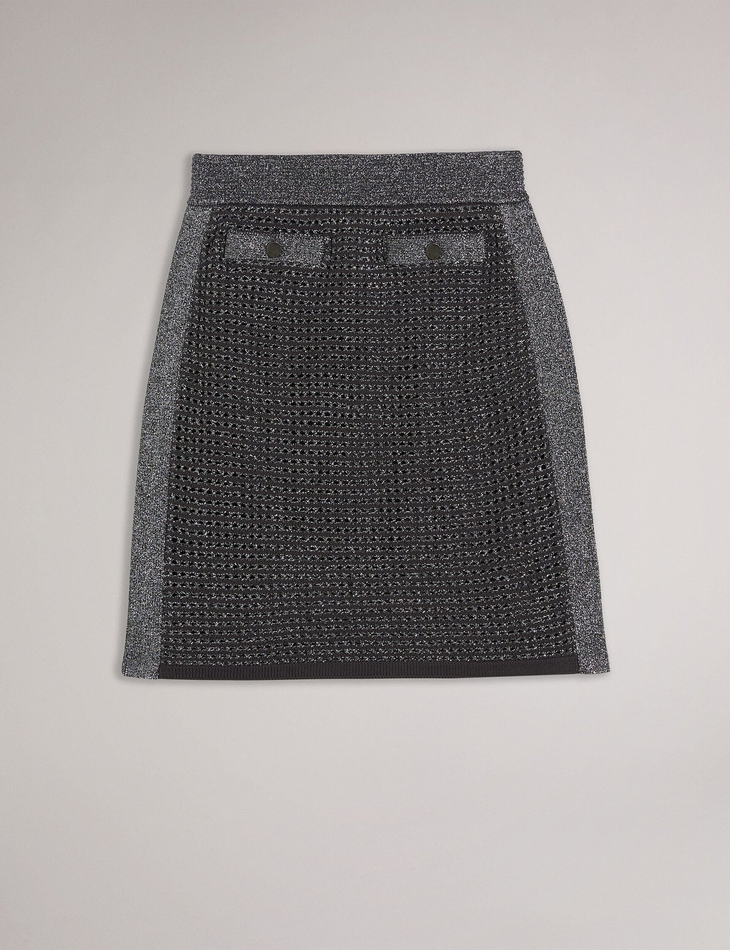 Ted Baker SANNIAA - Mini Skirt GUNMETAL