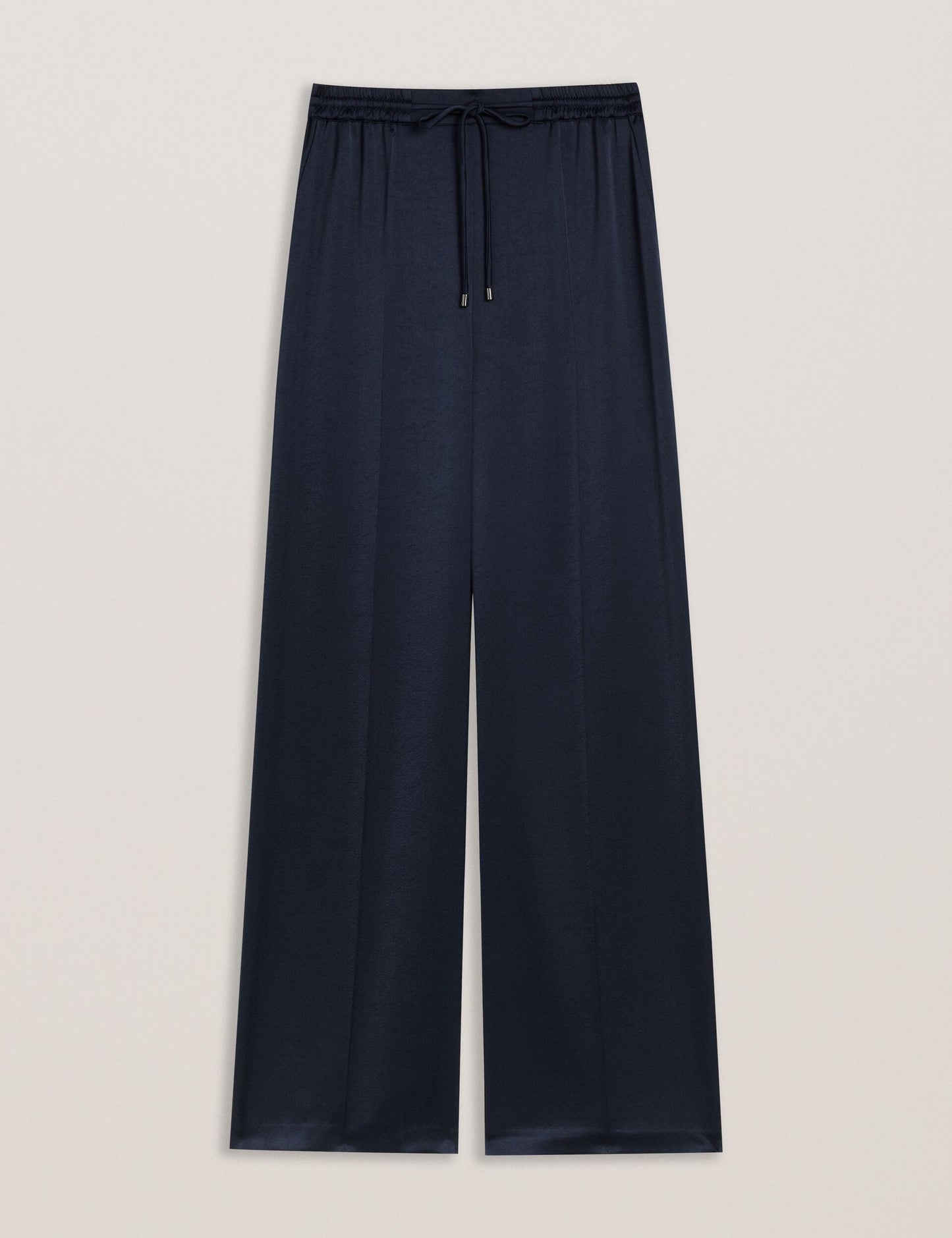 Ted Baker UMAIBO - Satin Wide Leg Drawstring Joggers NAVY