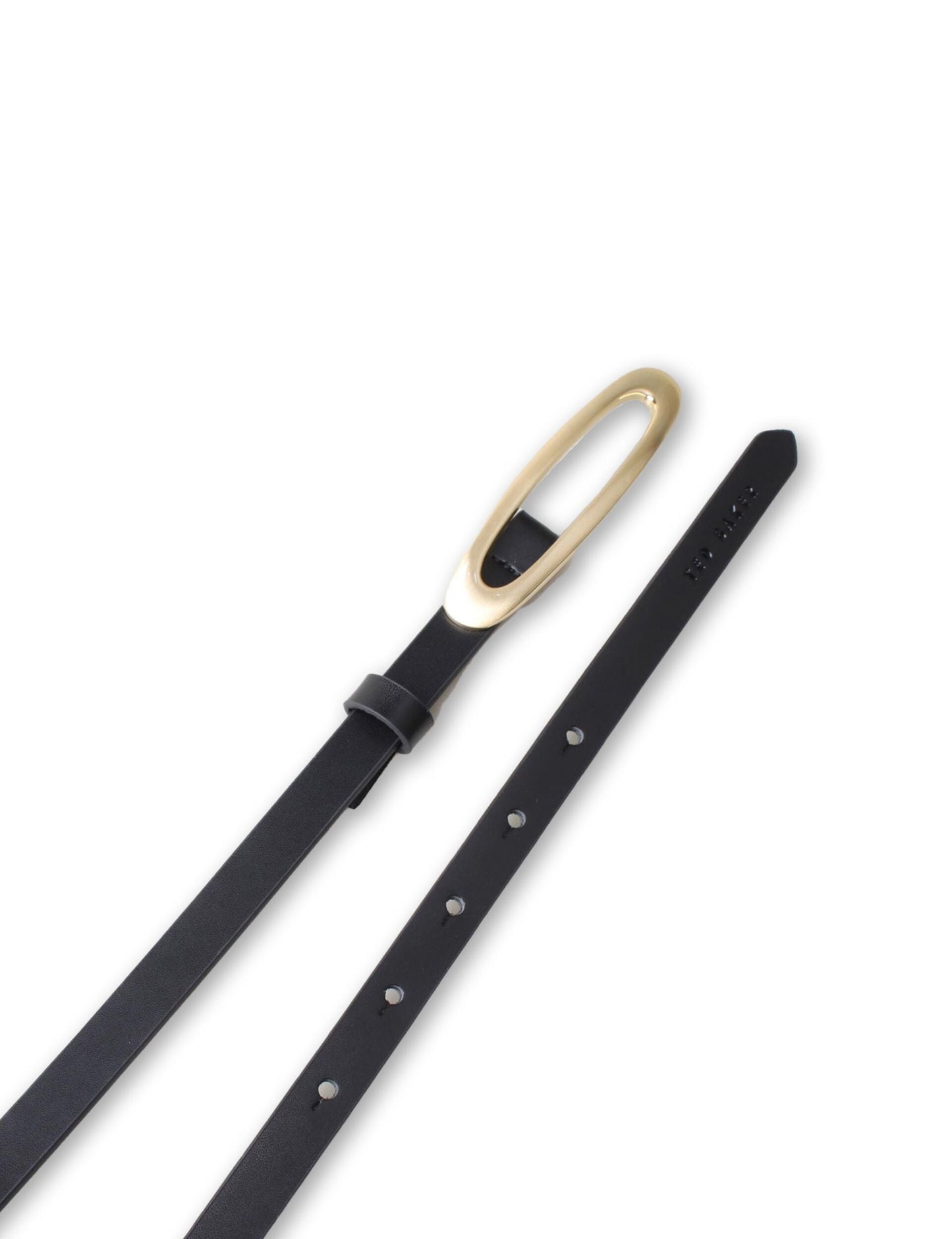 Ted Baker OVALAA - Smooth Narrow Belt BLACK