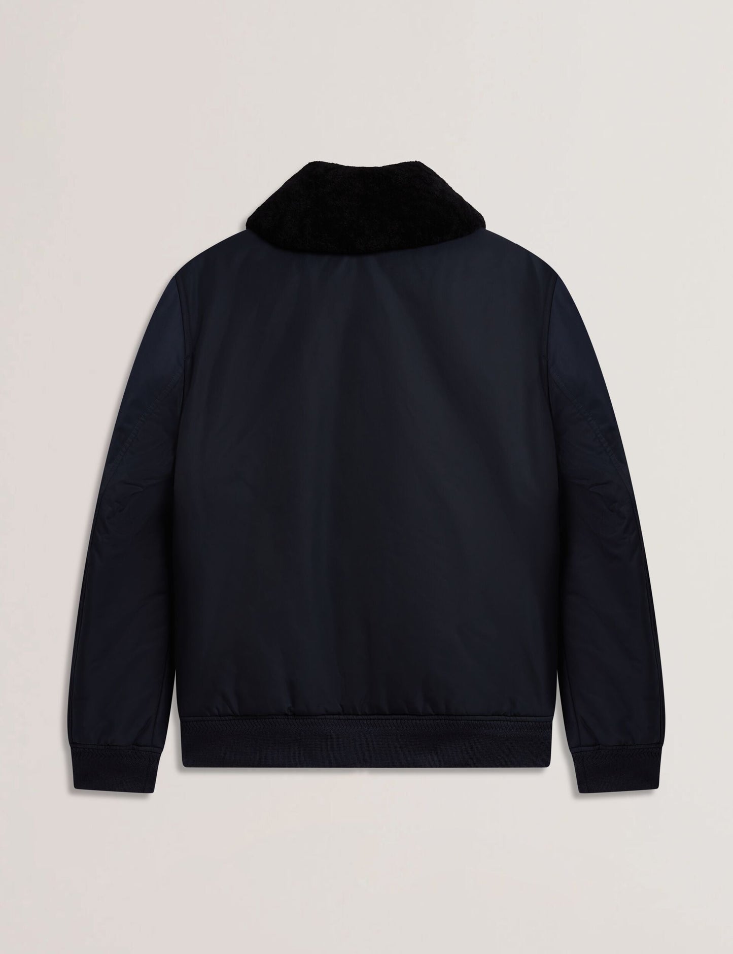 Ted Baker AVITORE - Zip Bomber Jacket With Removable Collar NAVY