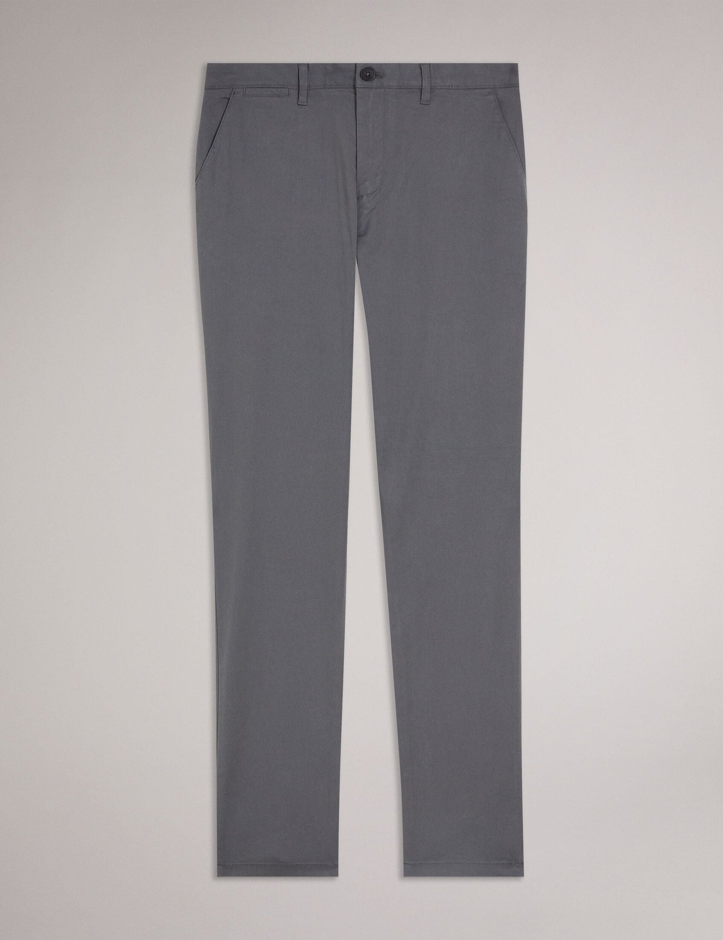 Ted Baker RYCE - Slim Fit Textured Cotton Blend Chinos GREY