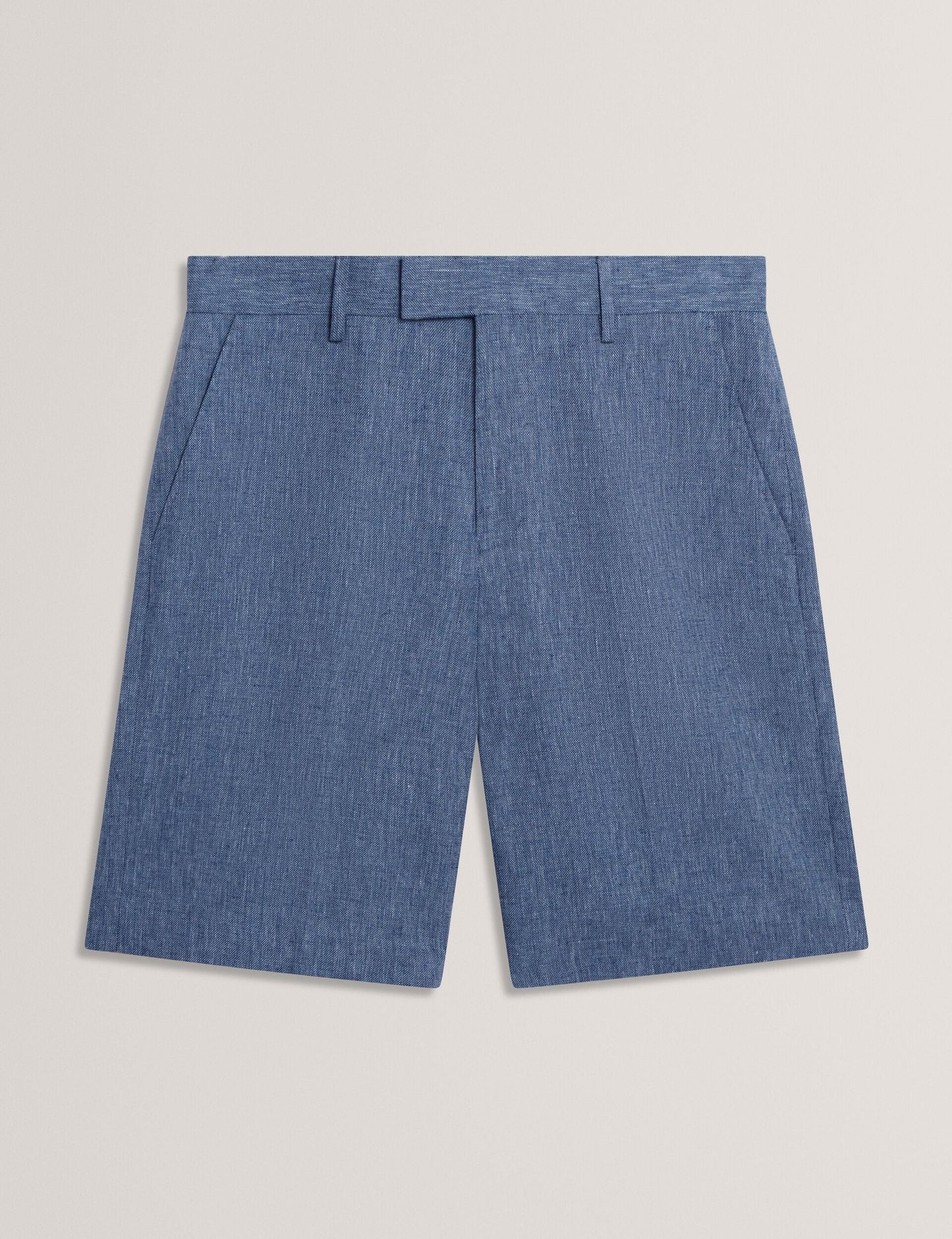 Ted Baker GIVRAN Slim Fit Linen Blend Tailored Shorts NAVY