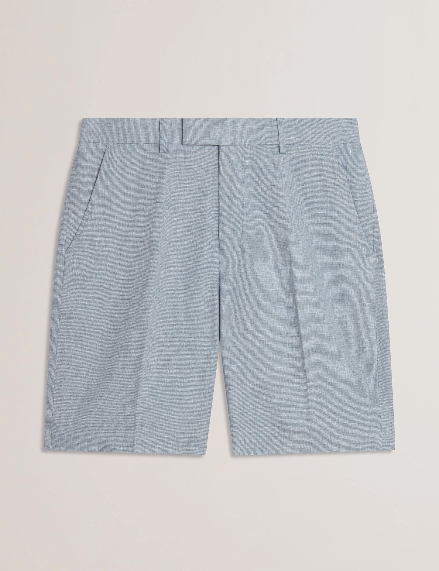 Ted Baker KENLEYS - Navy Linen Cotton Woven Tailored Shorts NAVY