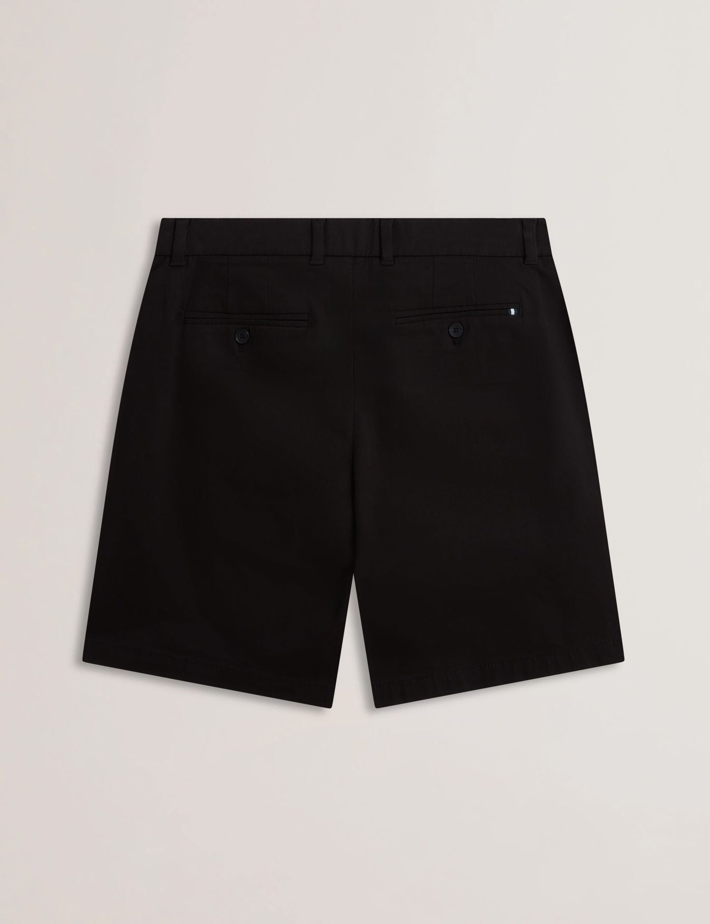 Ted Baker BARNHAM - Black Cotton Blend Chino Shorts BLACK