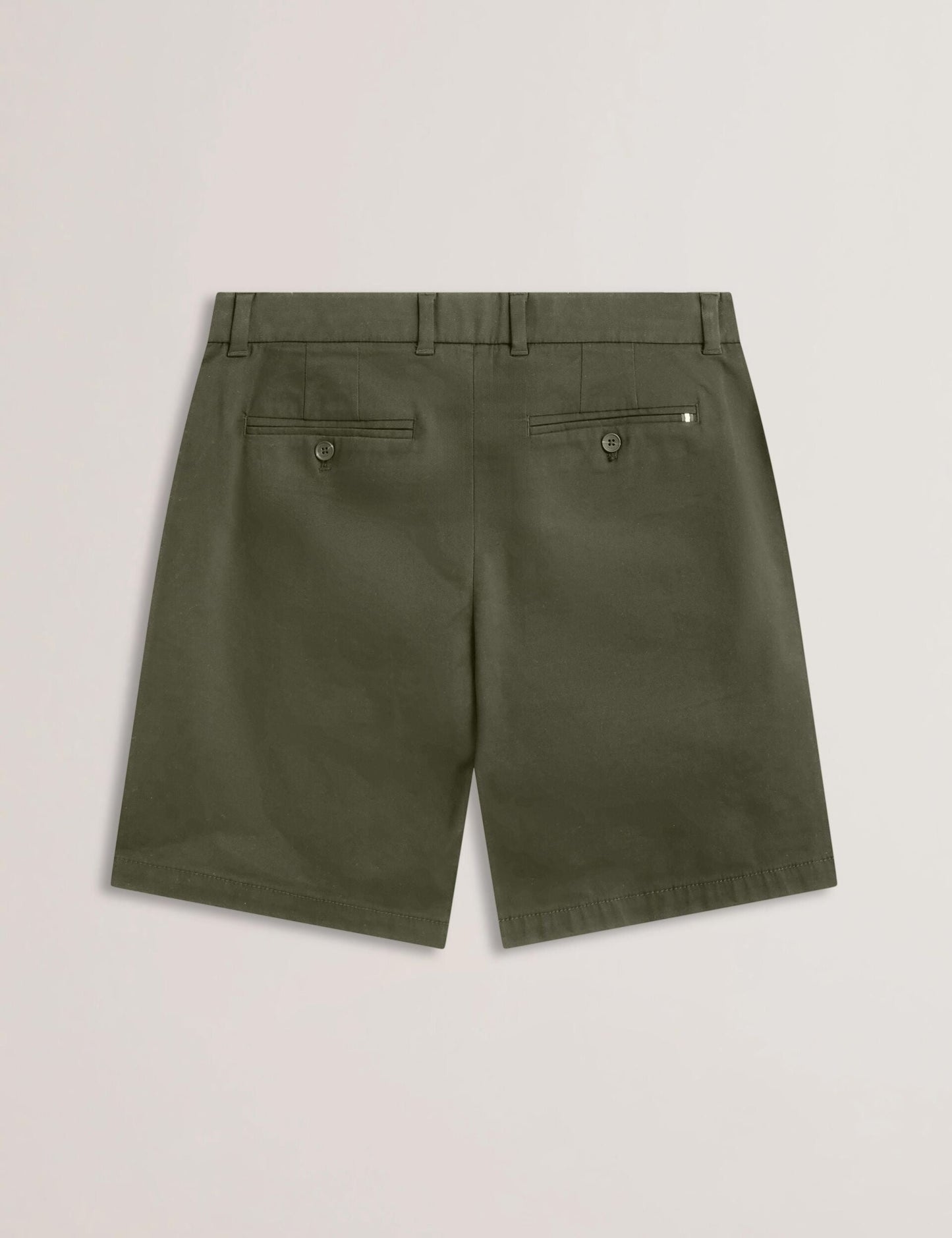 Ted Baker BARNHAM - Khaki Cotton Blend Chino Shorts KHAKI