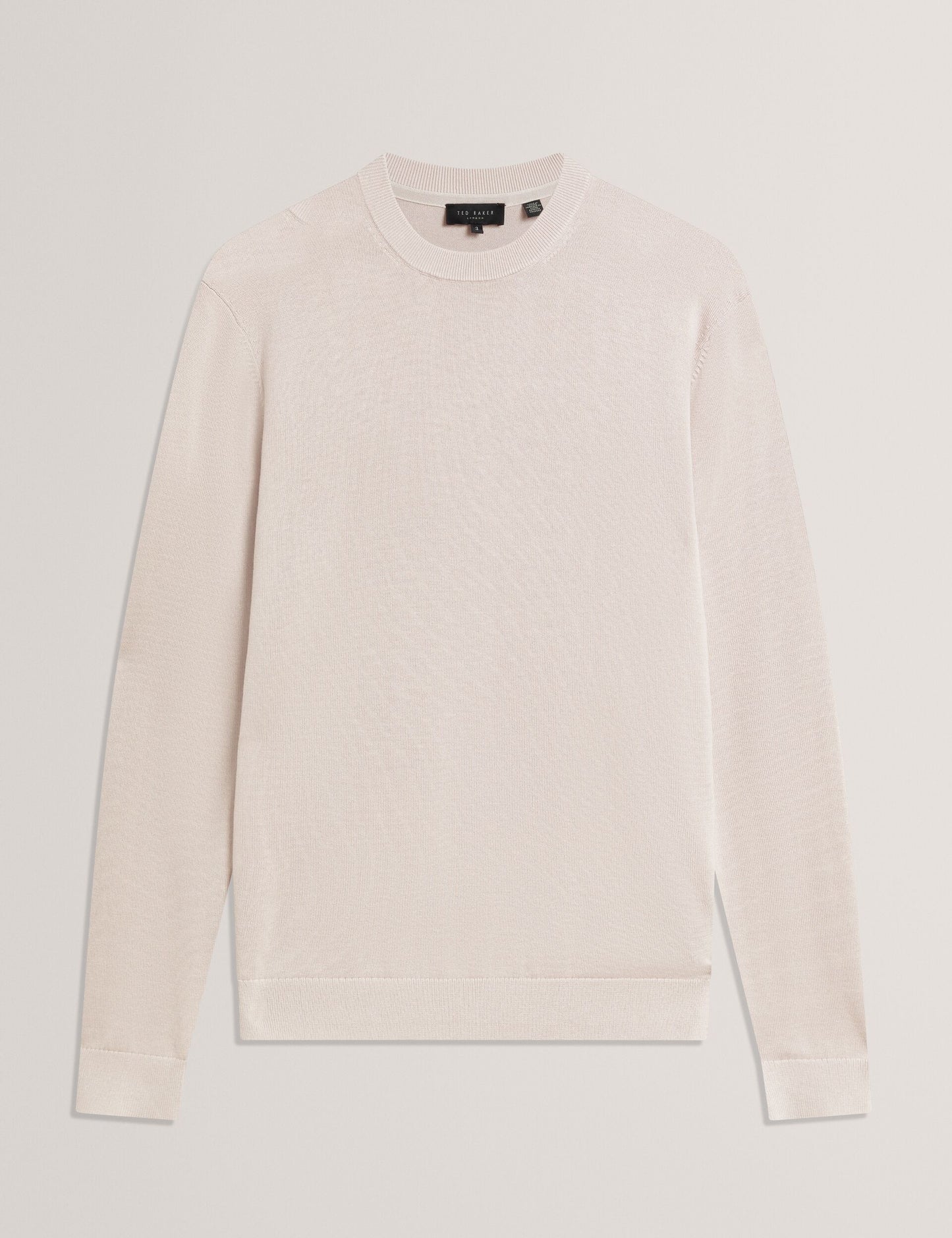 Ted Baker TORRA - Long Sleeve Silk Blend Crew Neck Jumper ECRU