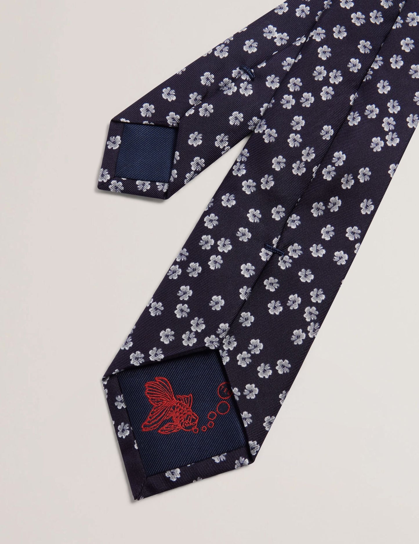 Ted Baker BENTLYY - Ditsy Floral Print Silk Tie NAVY