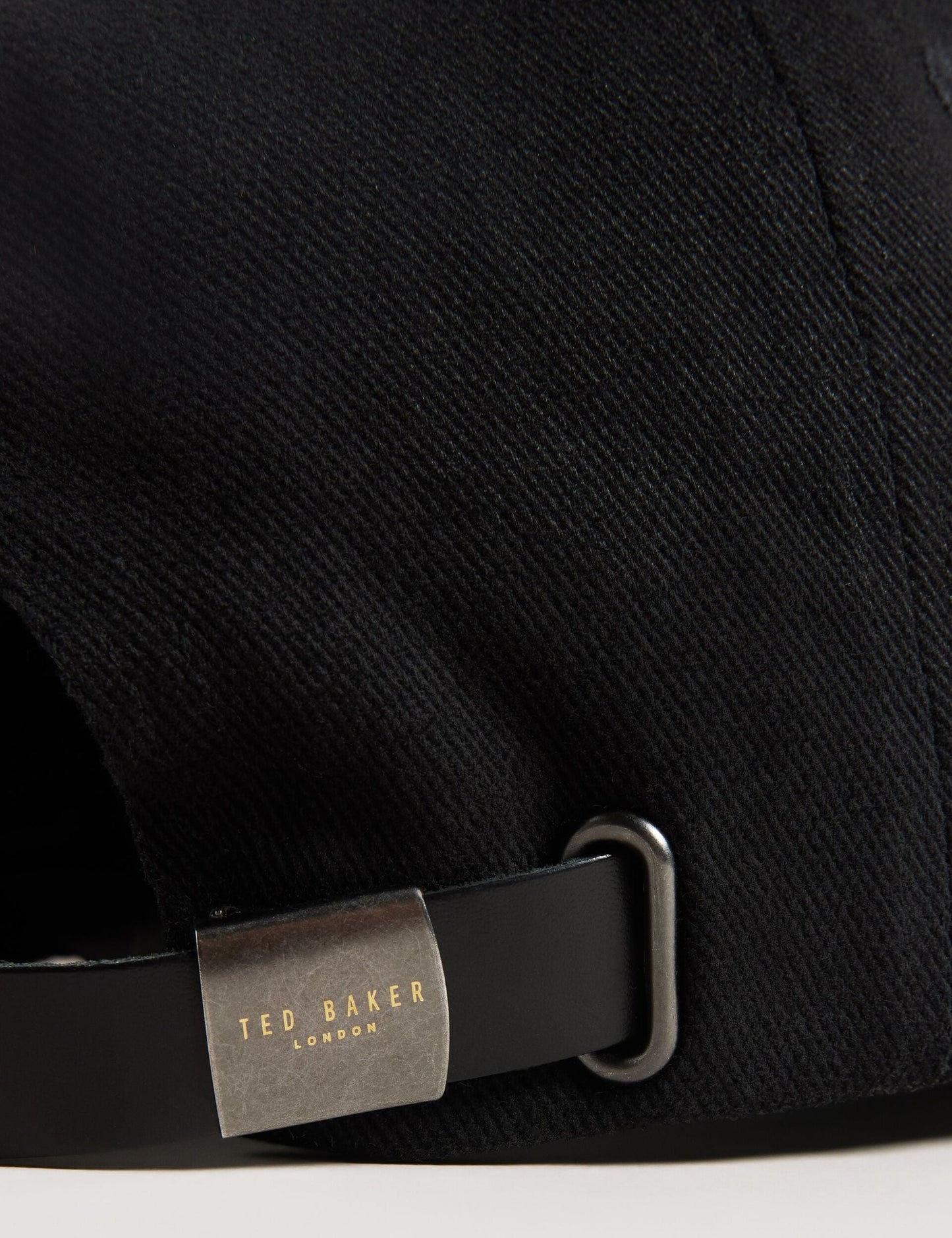 Ted Baker FRREDDI - Embroidered Logo Canvas Baseball Cap BLACK