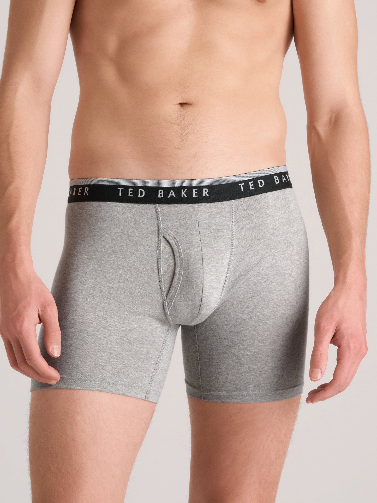 Ted Baker 4 Pack Cotton Stretch Boxer Briefs BLACK GREY