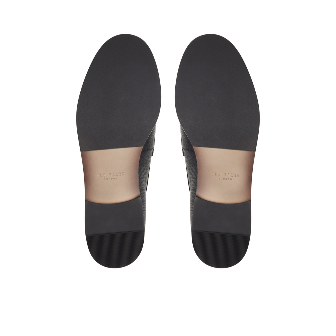 Ted Baker PARLIAMENT - Grained Leather Penny Loafers BLACK