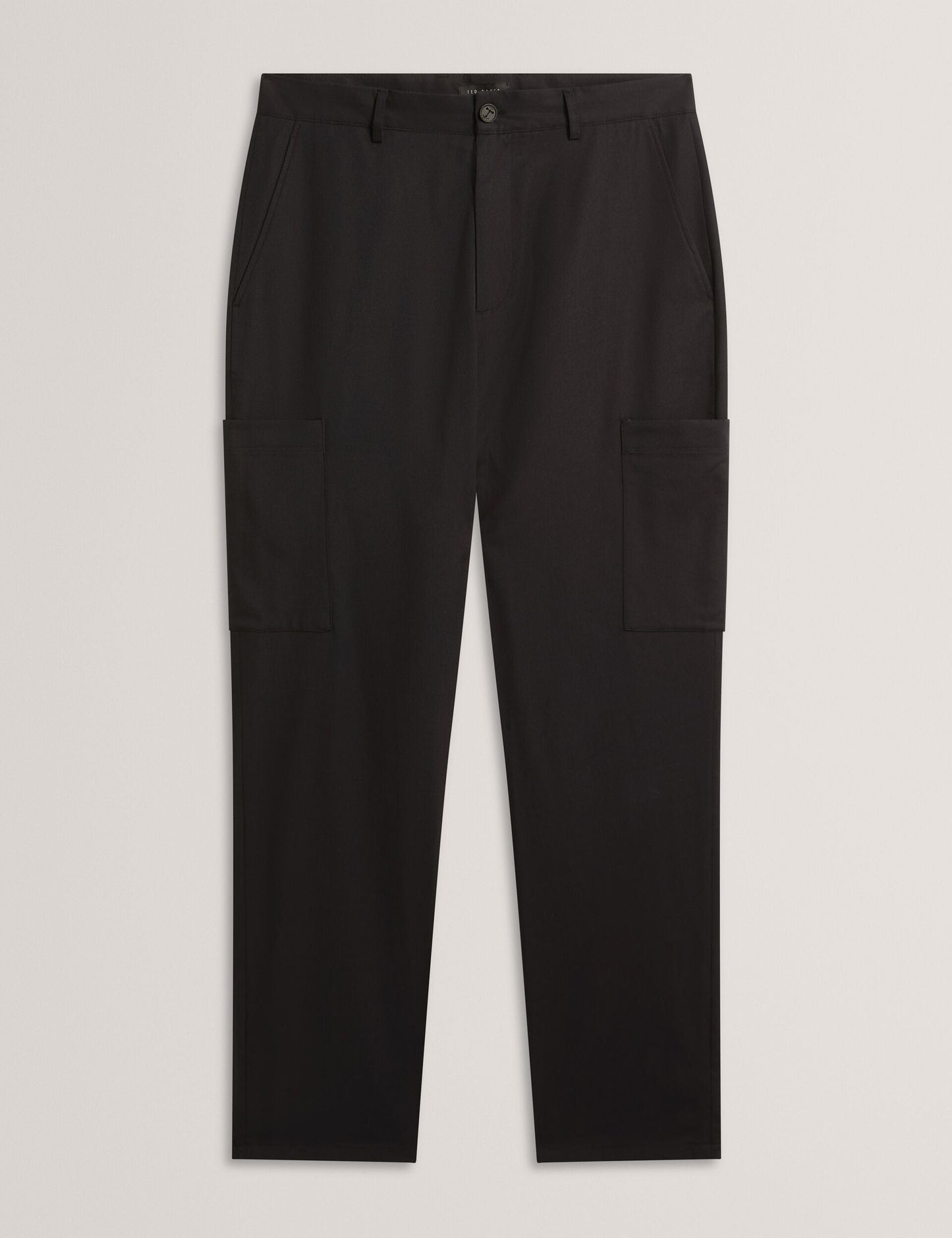 Ted Baker PORTYAL Tapered Stretch Cotton Cargo Pants BLACK