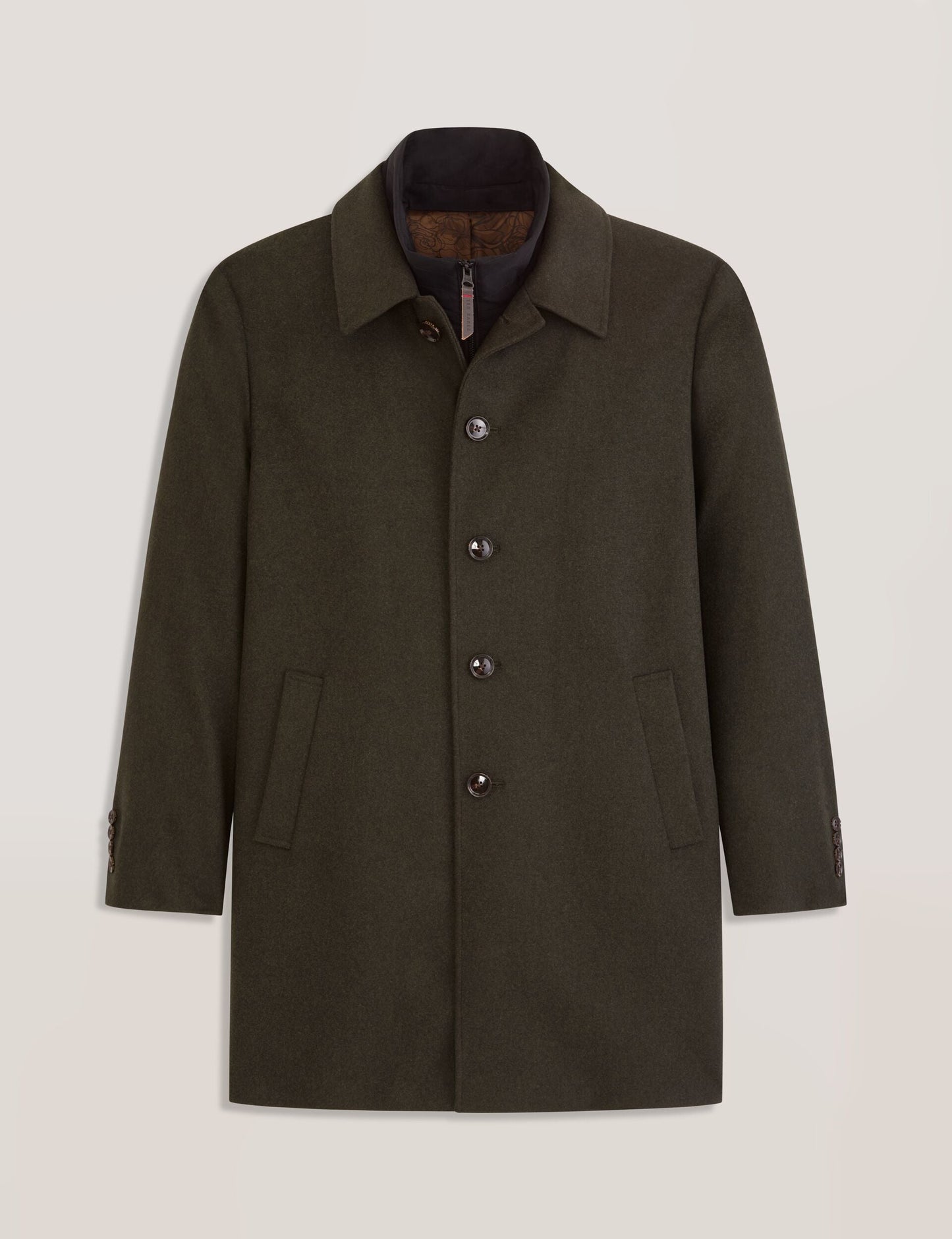 Ted Baker WIMBLEDON - Overcoat with Bib OLIVE