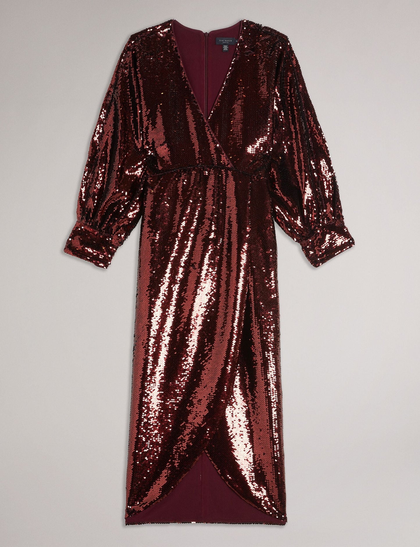 Ted Baker EMALEEE - Midi Dress WINE
