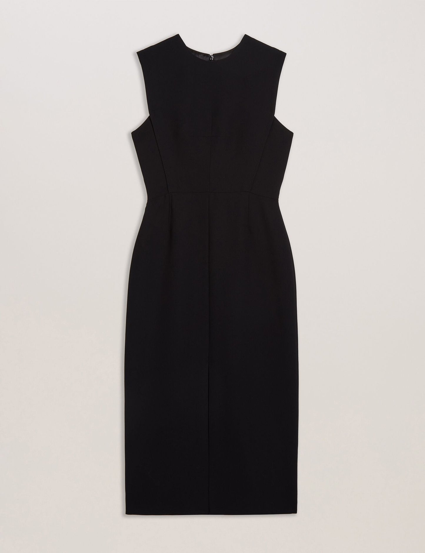Ted Baker MANABDL - Tailored Sleeveless Midi Dress With Front Split BLACK