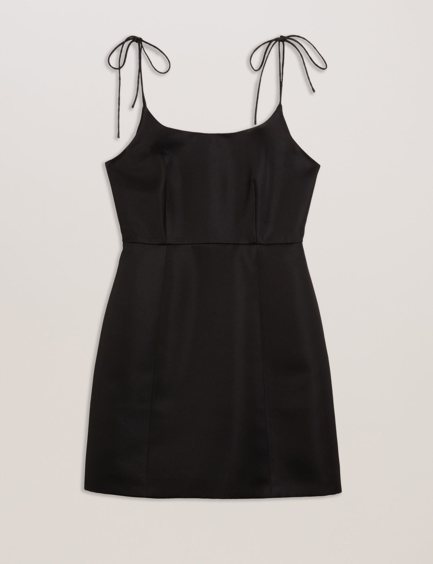 Ted Baker KAVALA - Tie Strap Square Neck Mini Dress BLACK