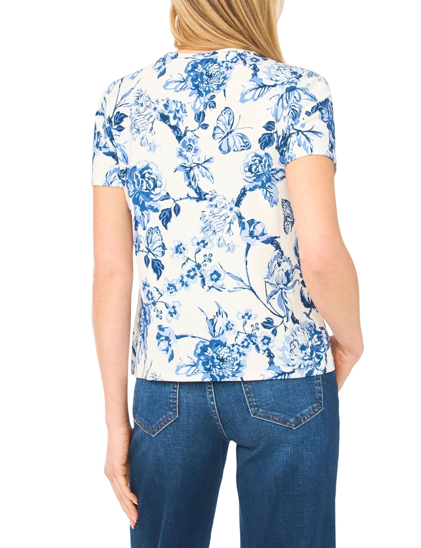 Ted Baker WILLOW Porcelain Print Slim Fit T-Shirt ECRU