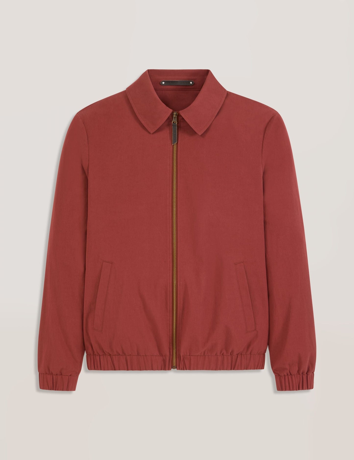 Ted Baker WINGATE Harrington Zip-Through Bomber Jacket BURNT RED