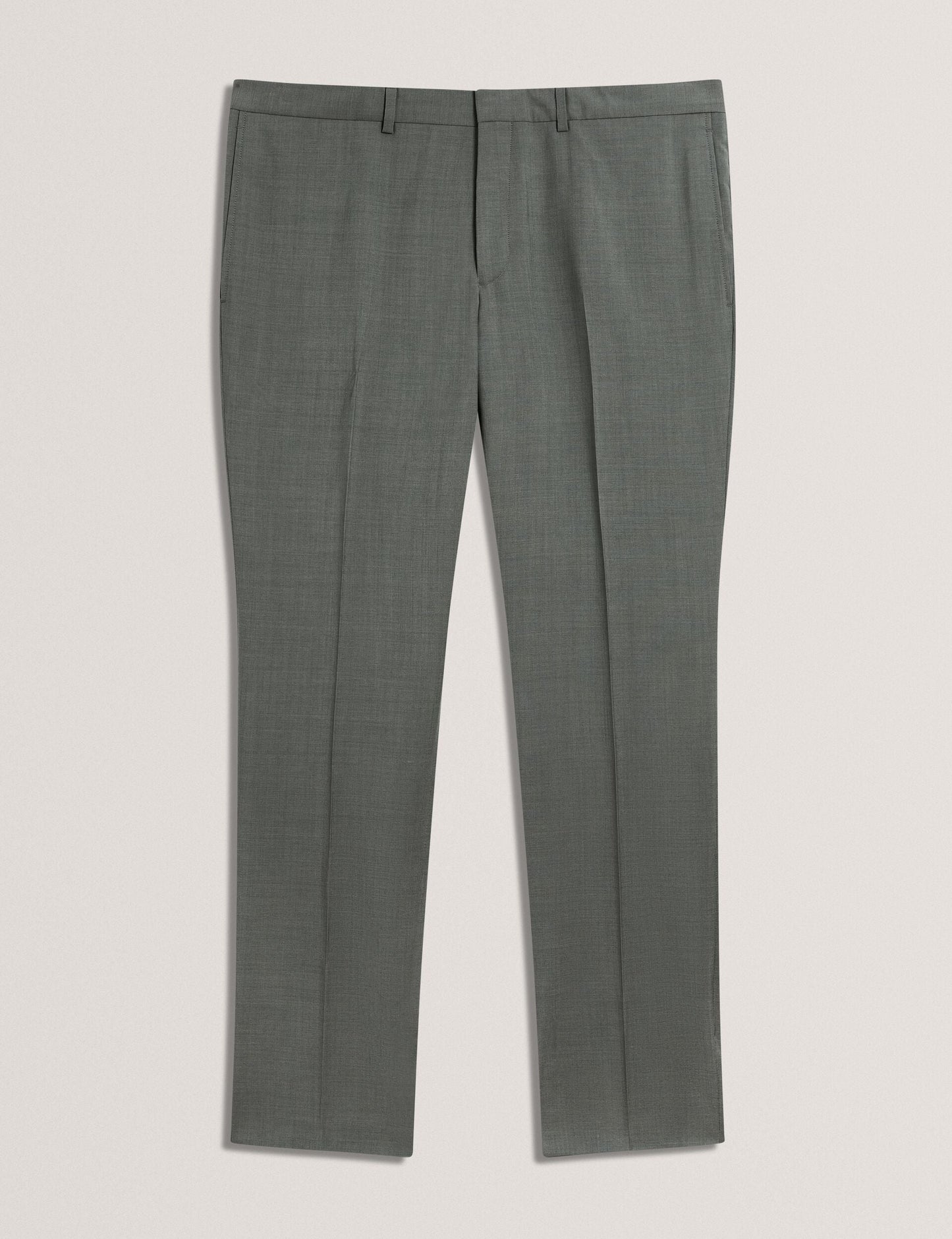 Ted Baker ROGERLYS - Slim Fit Sage Green Wool Suit Pants GREEN