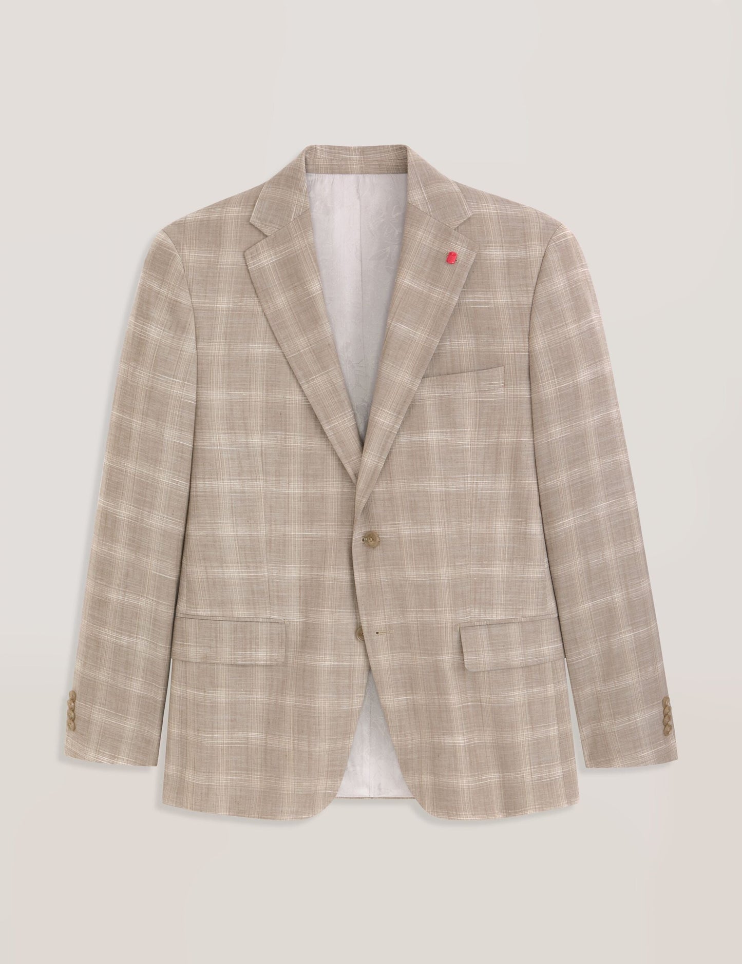 Ted Baker WRIGHT Tonal Check Modern Fit Suit Jacket TAUPE
