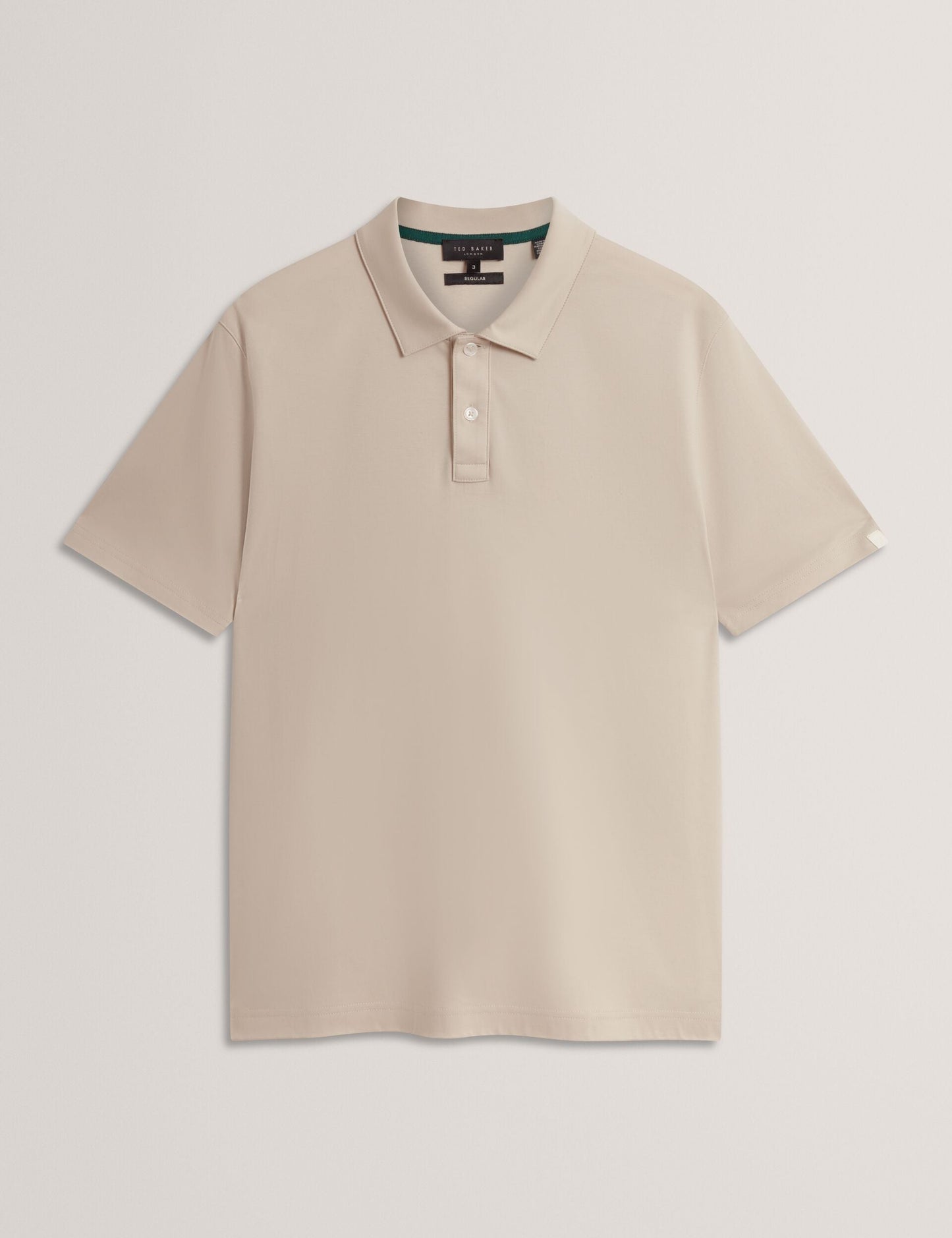 Ted Baker CONNALL Soft Touch Cotton Short Sleeve Polo LIGHT GREY