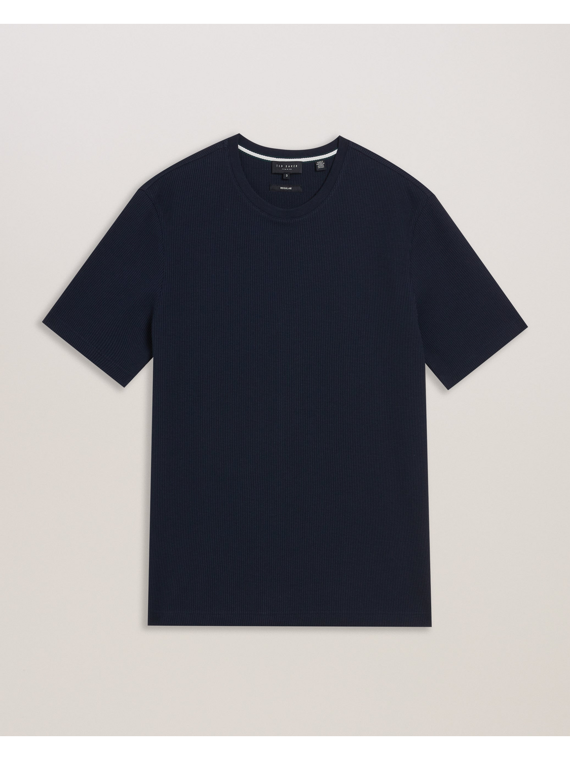 Ted Baker FRUTE Short Sleeve Regular Textured T-Shirt NAVY