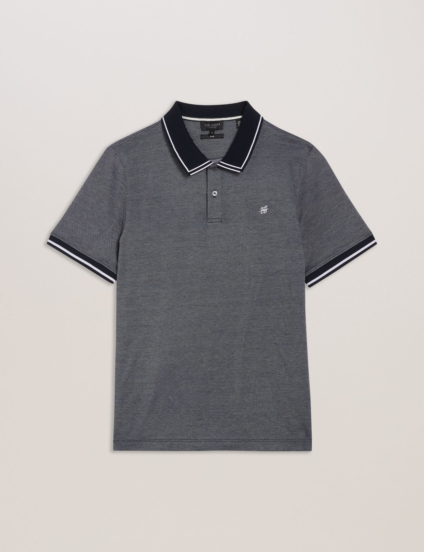 Ted Baker Helta - Short Sleeve Slim Fit Polo NAVY