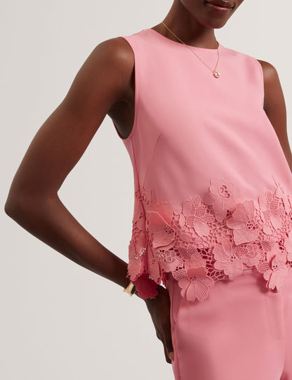 Ted Baker Issa Sleeveless Top PINK