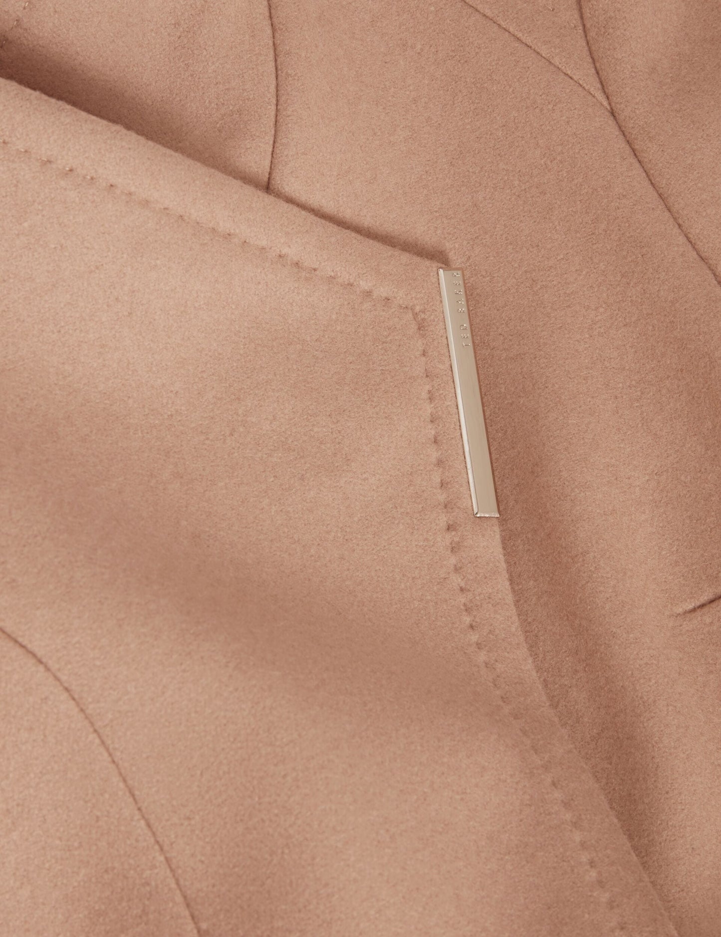 Ted Baker ROSESS Short Belted Wool Wrap Coat CAMEL