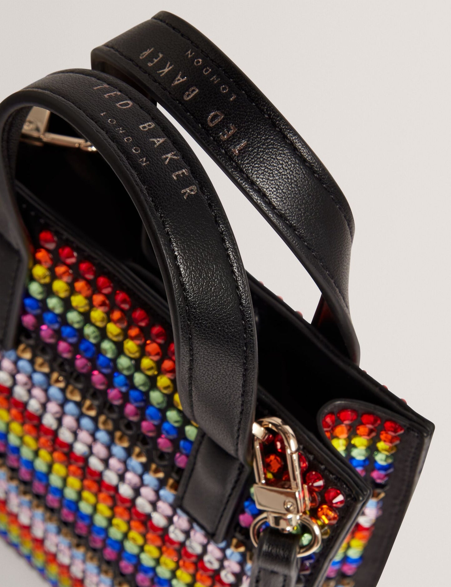Ted Baker PRIDEZ - Striped Mini Imitation Icon Bag MULTICOLOUR