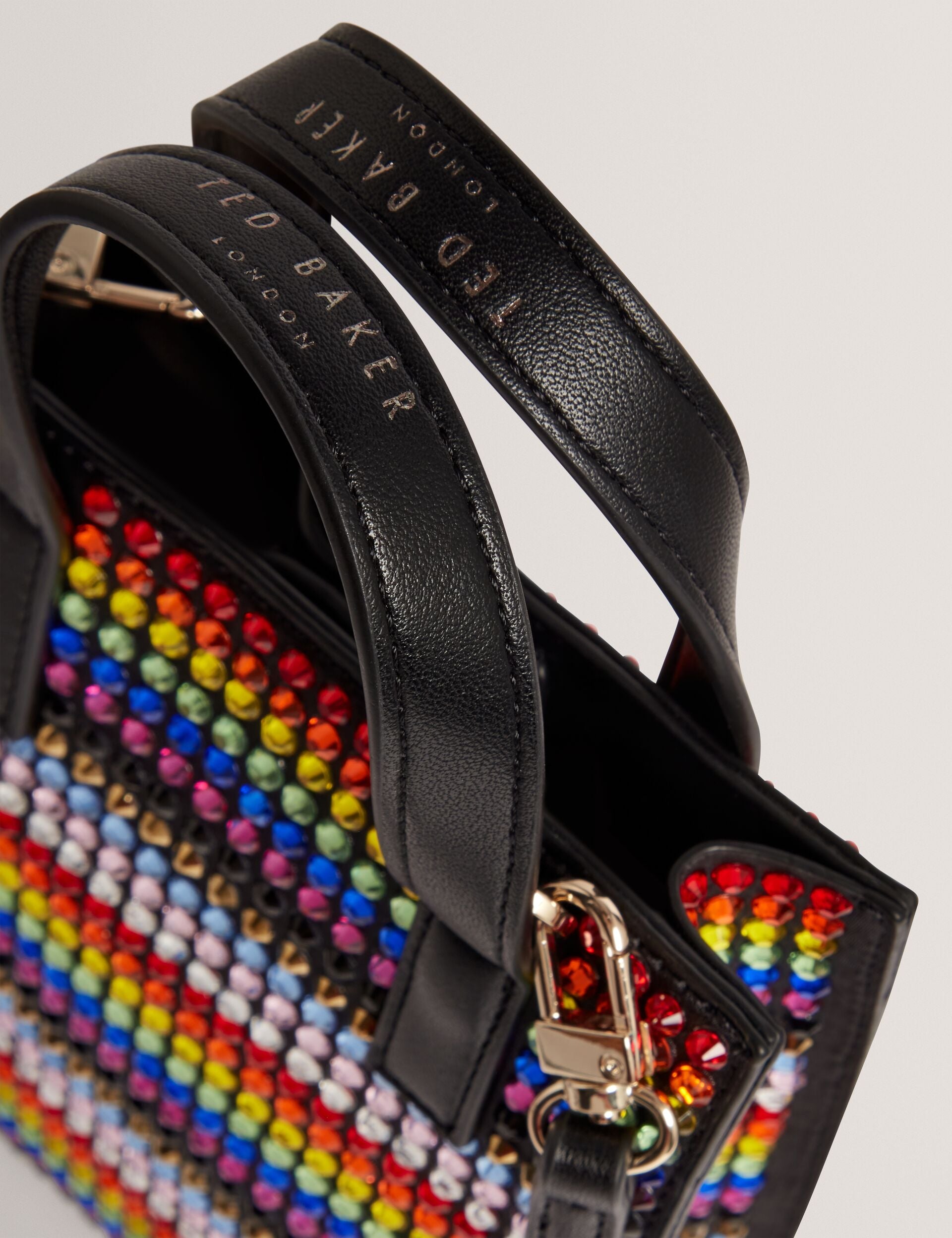 Ted Baker PRIDEZ - Striped Mini Imitation Icon Bag MULTICOLOUR