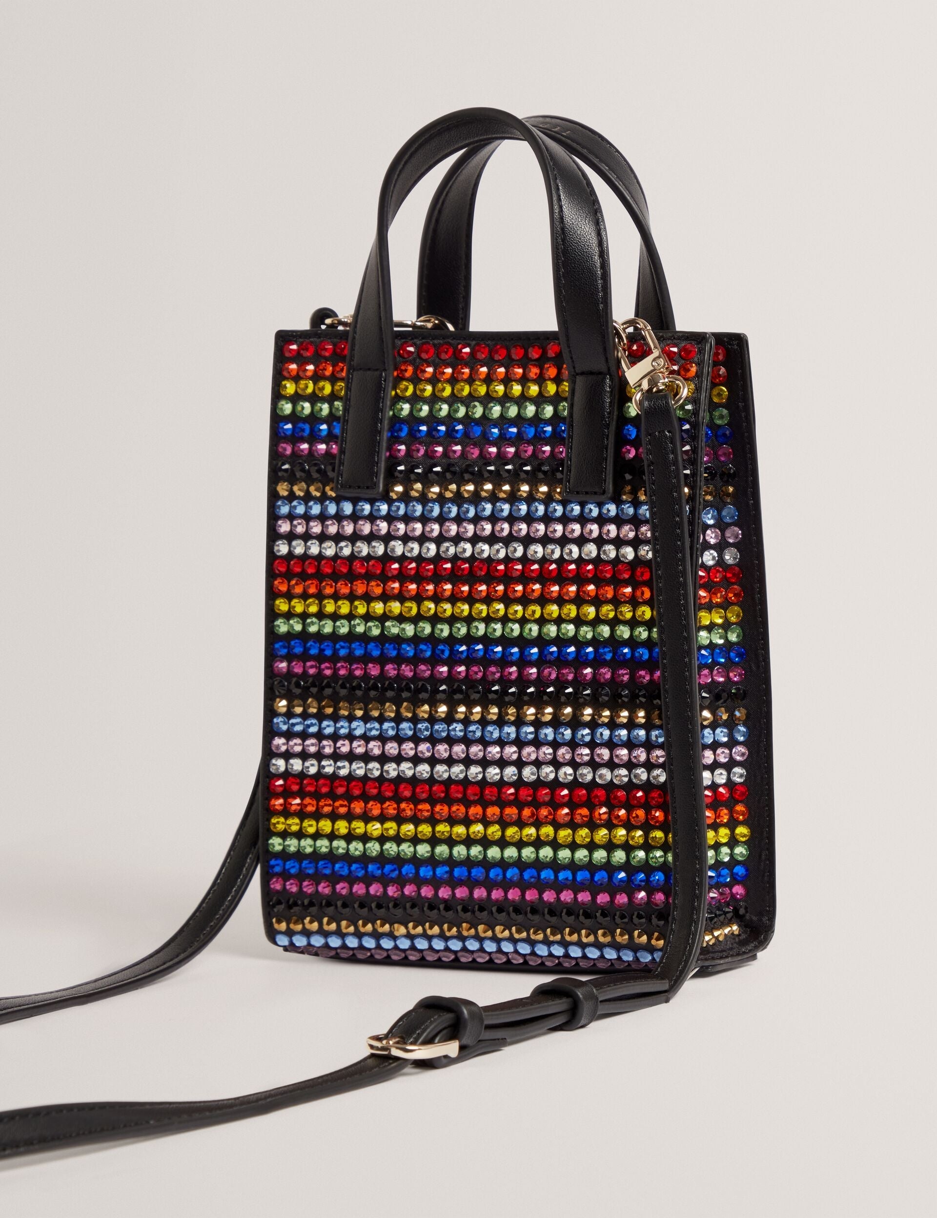 Ted Baker PRIDEZ - Striped Mini Imitation Icon Bag MULTICOLOUR