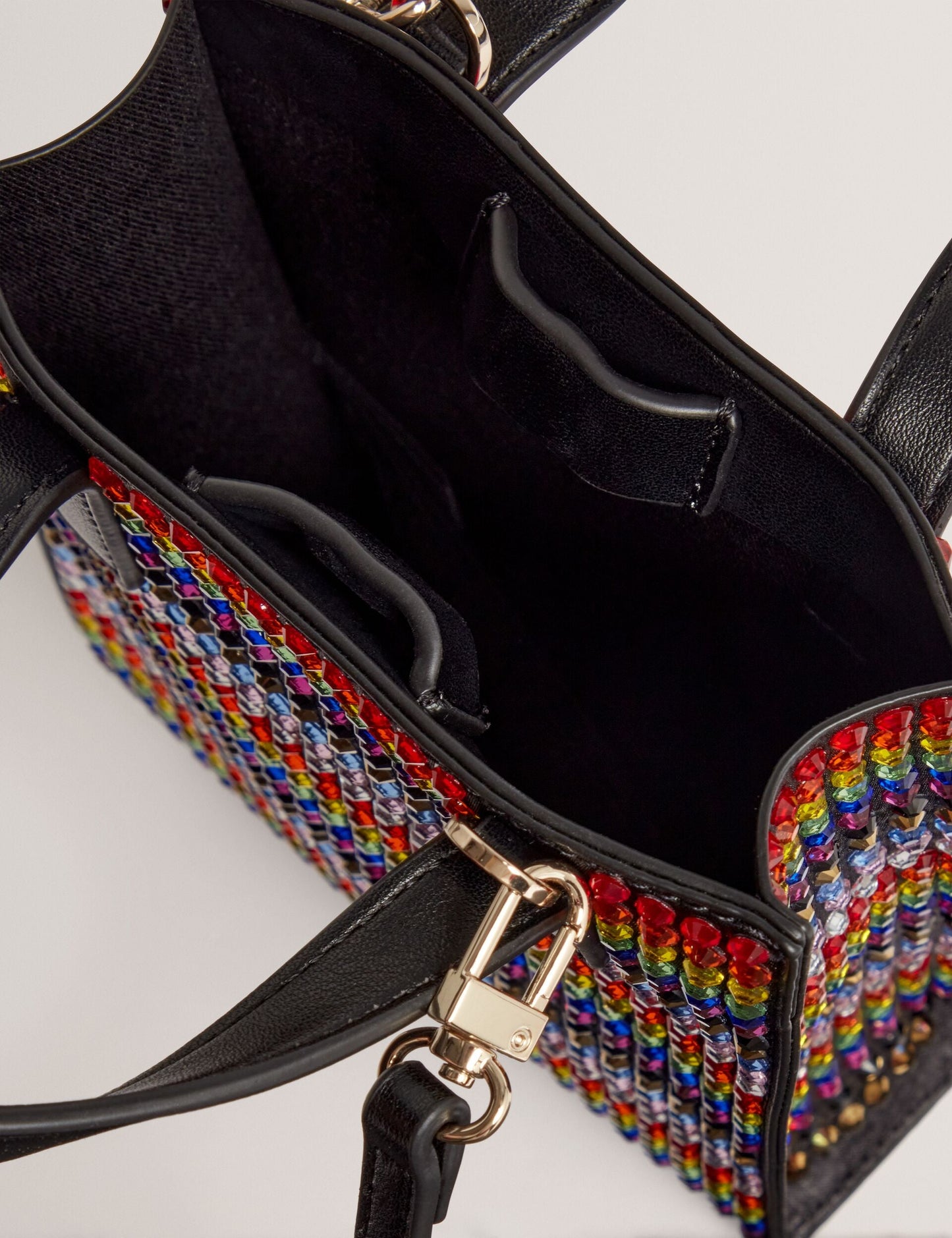 Ted Baker PRIDEZ - Striped Mini Imitation Icon Bag MULTICOLOUR