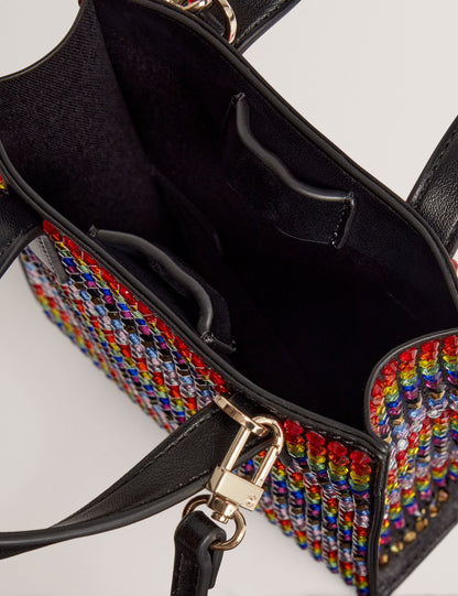 Ted Baker PRIDEZ - Striped Mini Imitation Icon Bag MULTICOLOUR