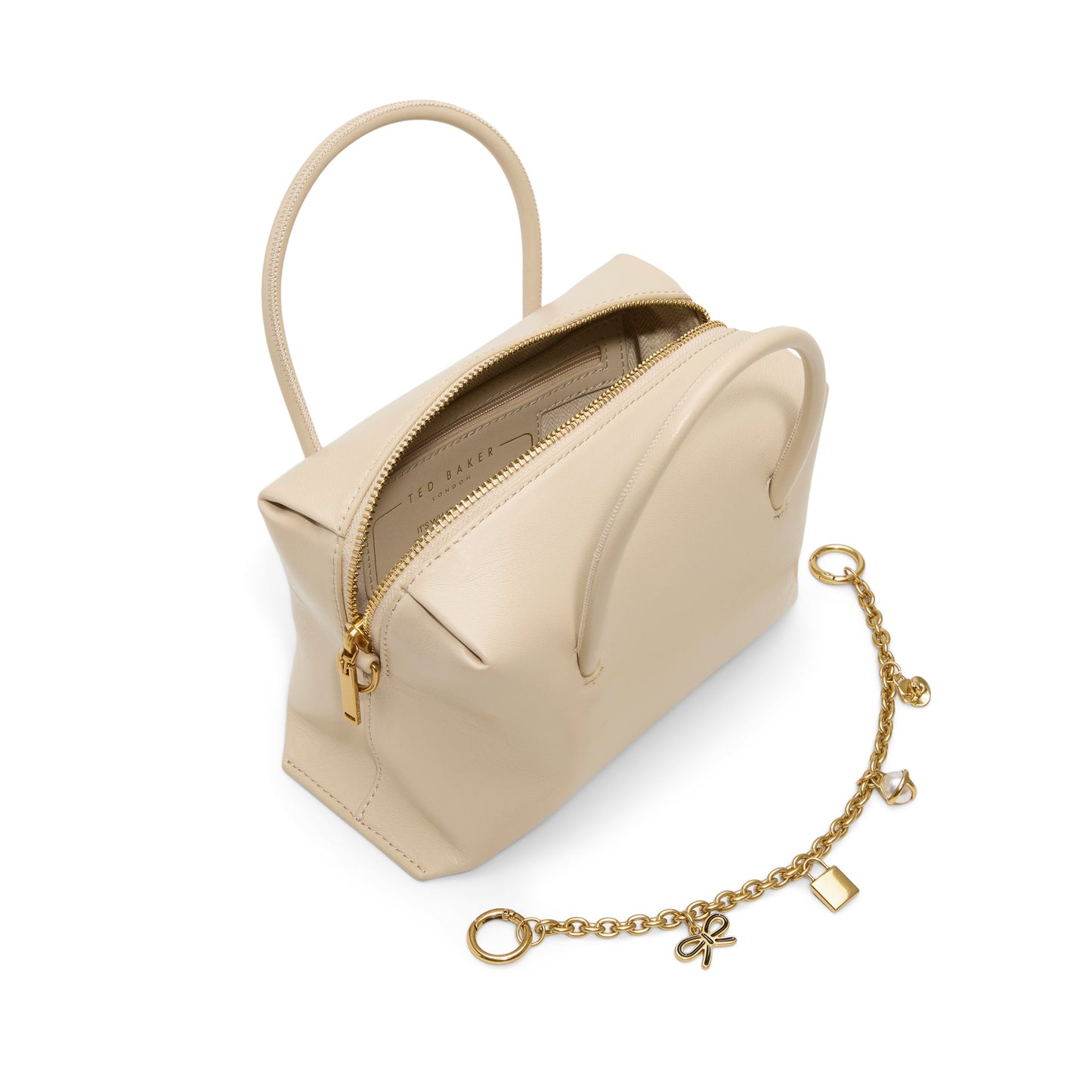 Ted Baker POPPY ROSE - Mini Top Handle Shoulder Bag WHITE