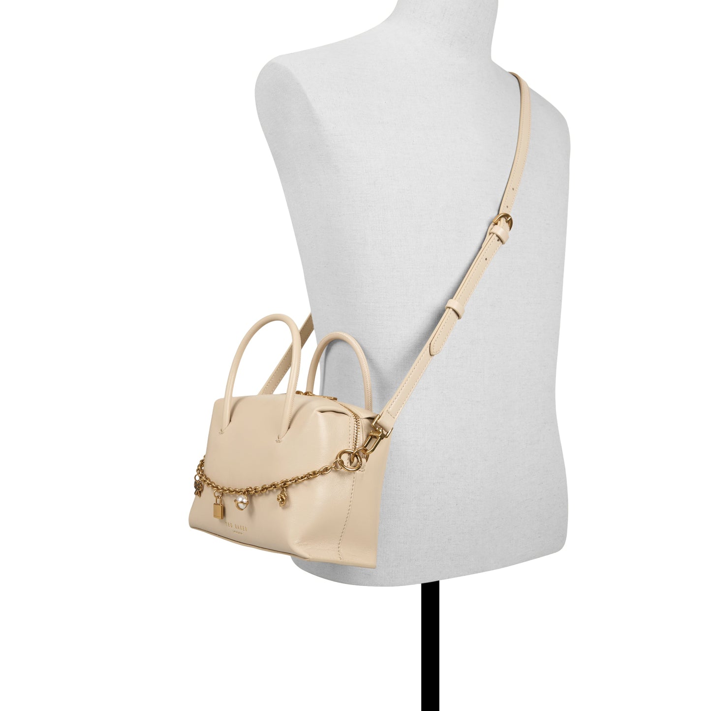 Ted Baker POPPY ROSE - Mini Top Handle Shoulder Bag WHITE