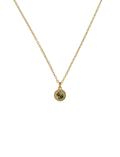 Ted Baker SOLTELL - Solitaire Sparkle Crystal Pendant Necklace GOLD