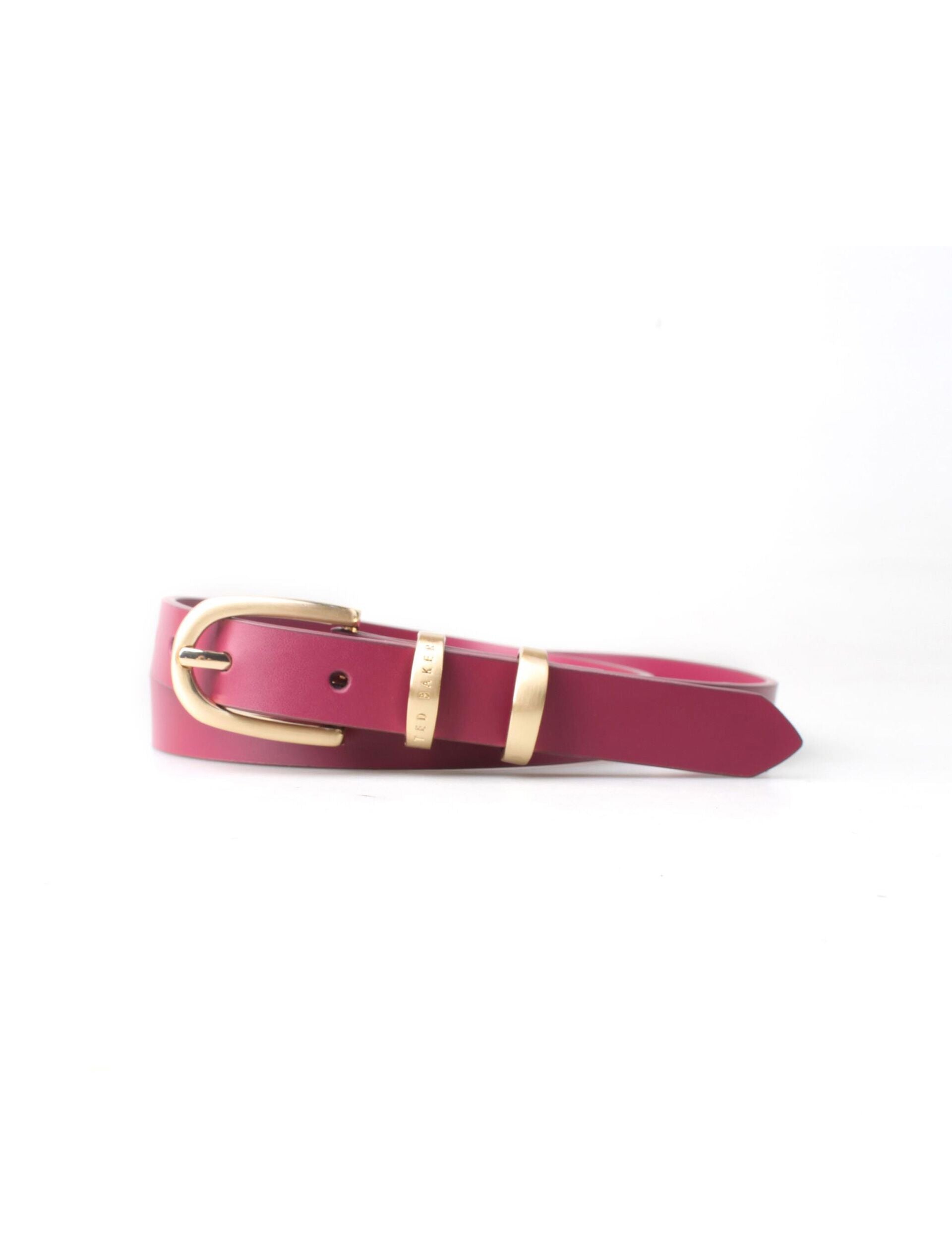 Ted Baker DUBELLAA - Smooth Narrow Belt LIGHT PURPLE