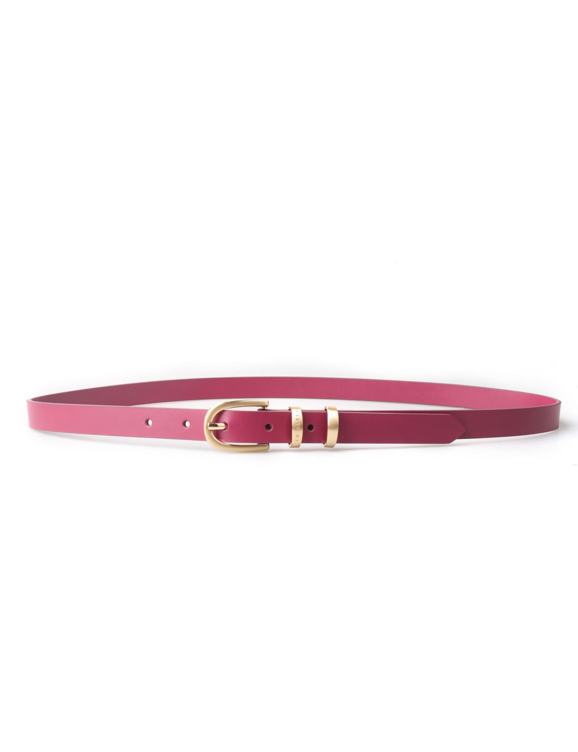 Ted Baker DUBELLAA - Smooth Narrow Belt LIGHT PURPLE