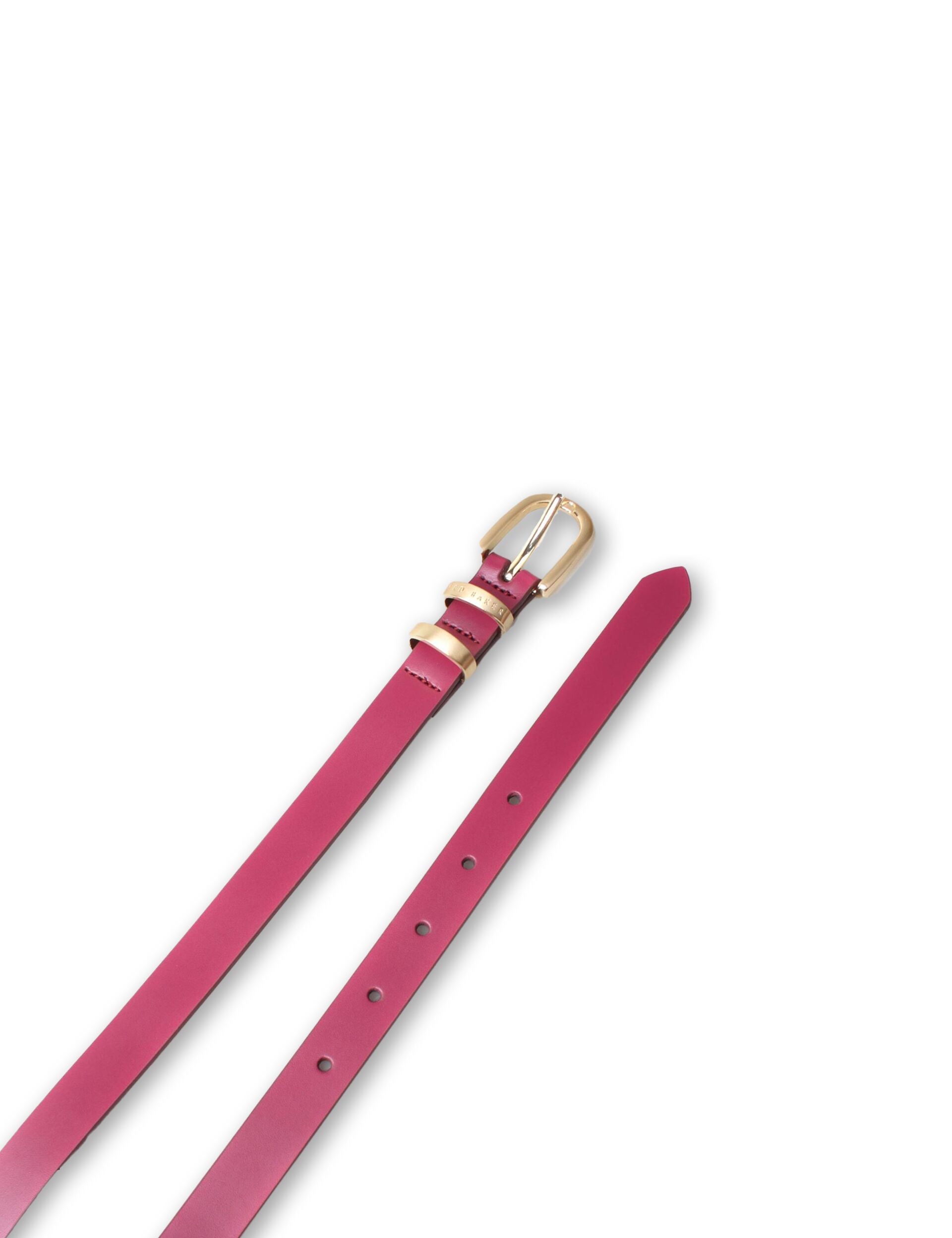 Ted Baker DUBELLAA - Smooth Narrow Belt LIGHT PURPLE