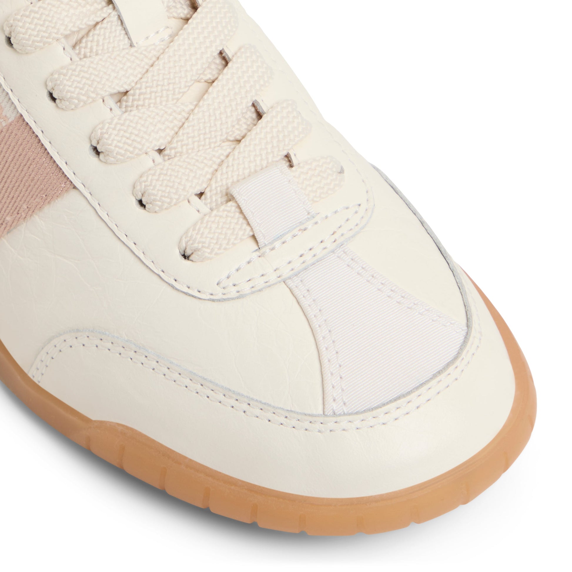 Ted Baker BEA Logo Stripe Leather Sneakers BLUSH PINK