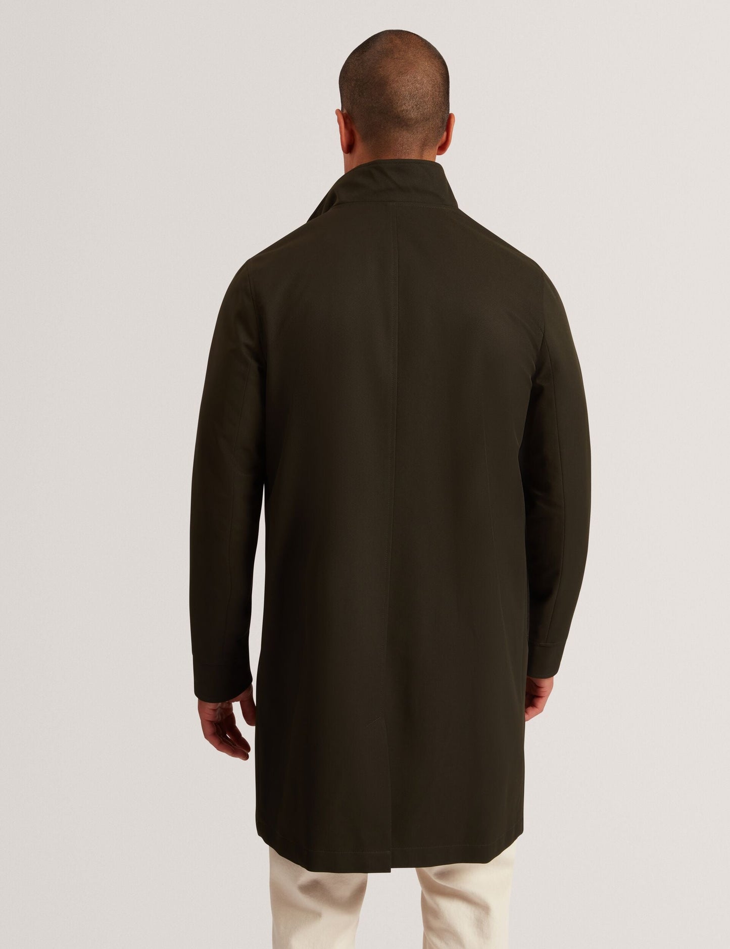 Ted Baker RUABON Funnel Neck Longline Jacket With Liner DARK GREEN