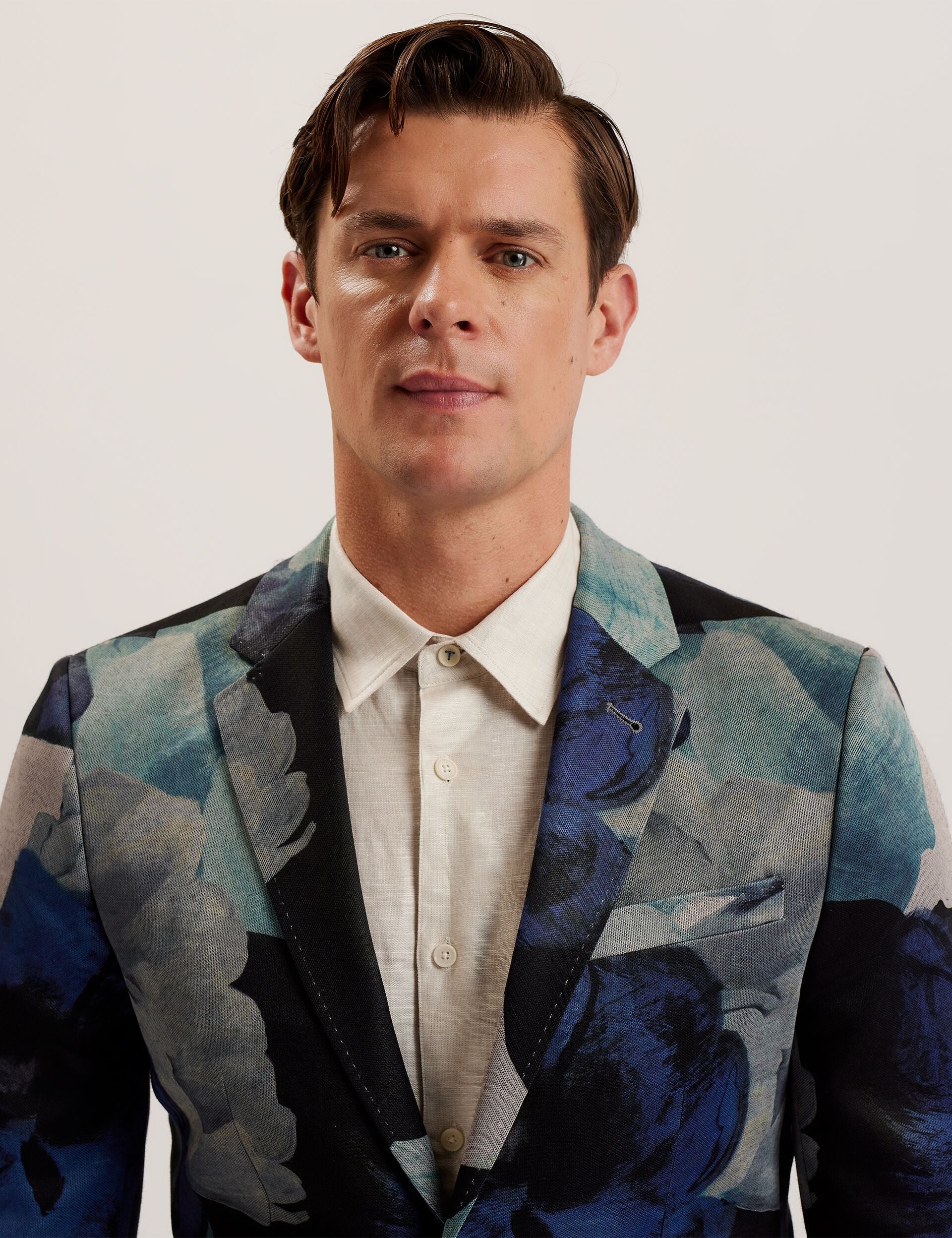 Ted Baker WALKERJ - Printed Floral Pique Jersey Blazer MULTICOLOUR