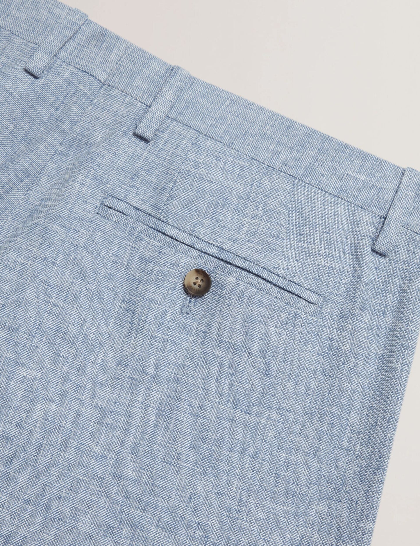 Ted Baker GIVRANT Tailored Linen Blend Slim Fit Pants LIGHT BLUE