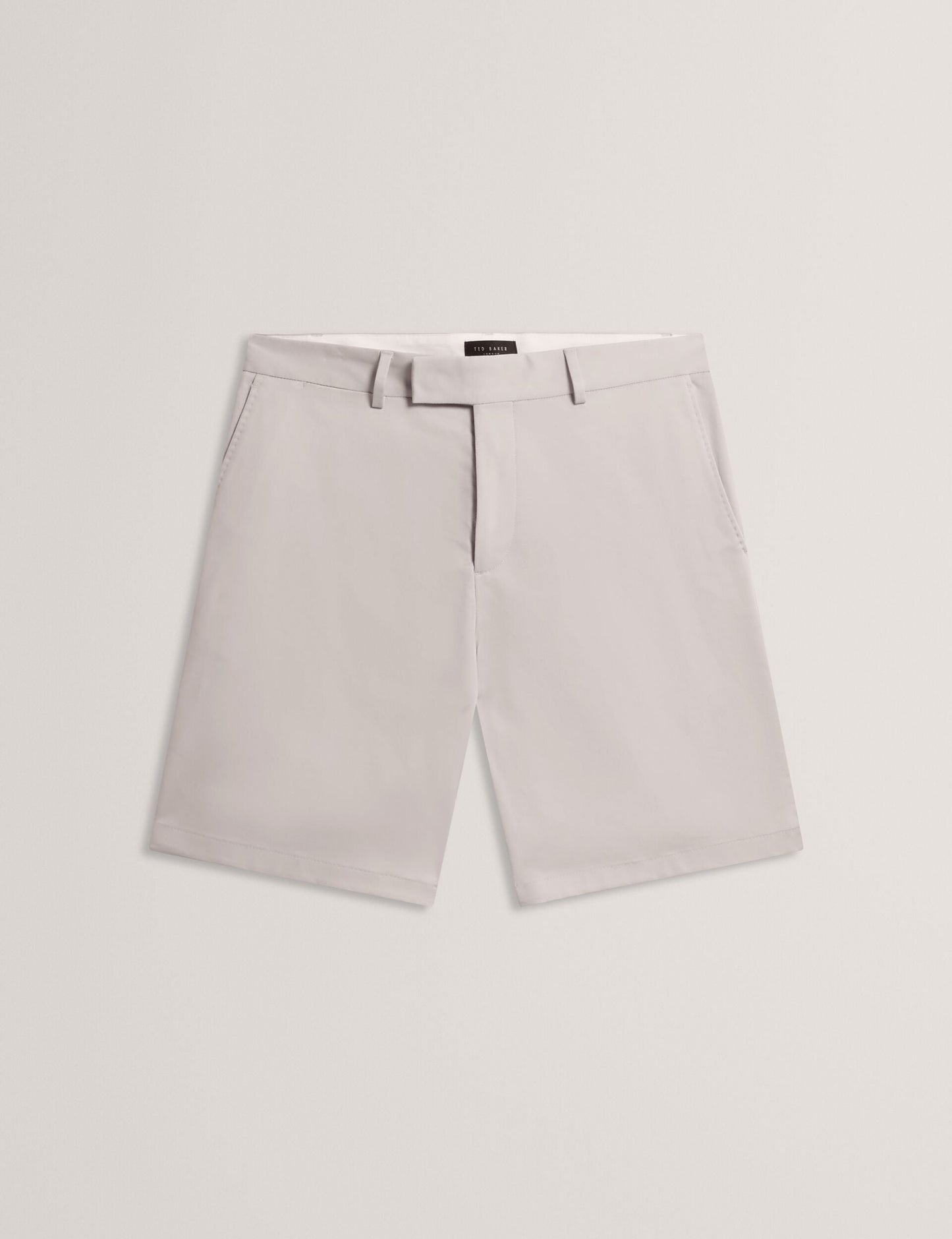 Ted Baker LOWETON - Slim Leg Stretch Cotton Chino Shorts LT-GREY