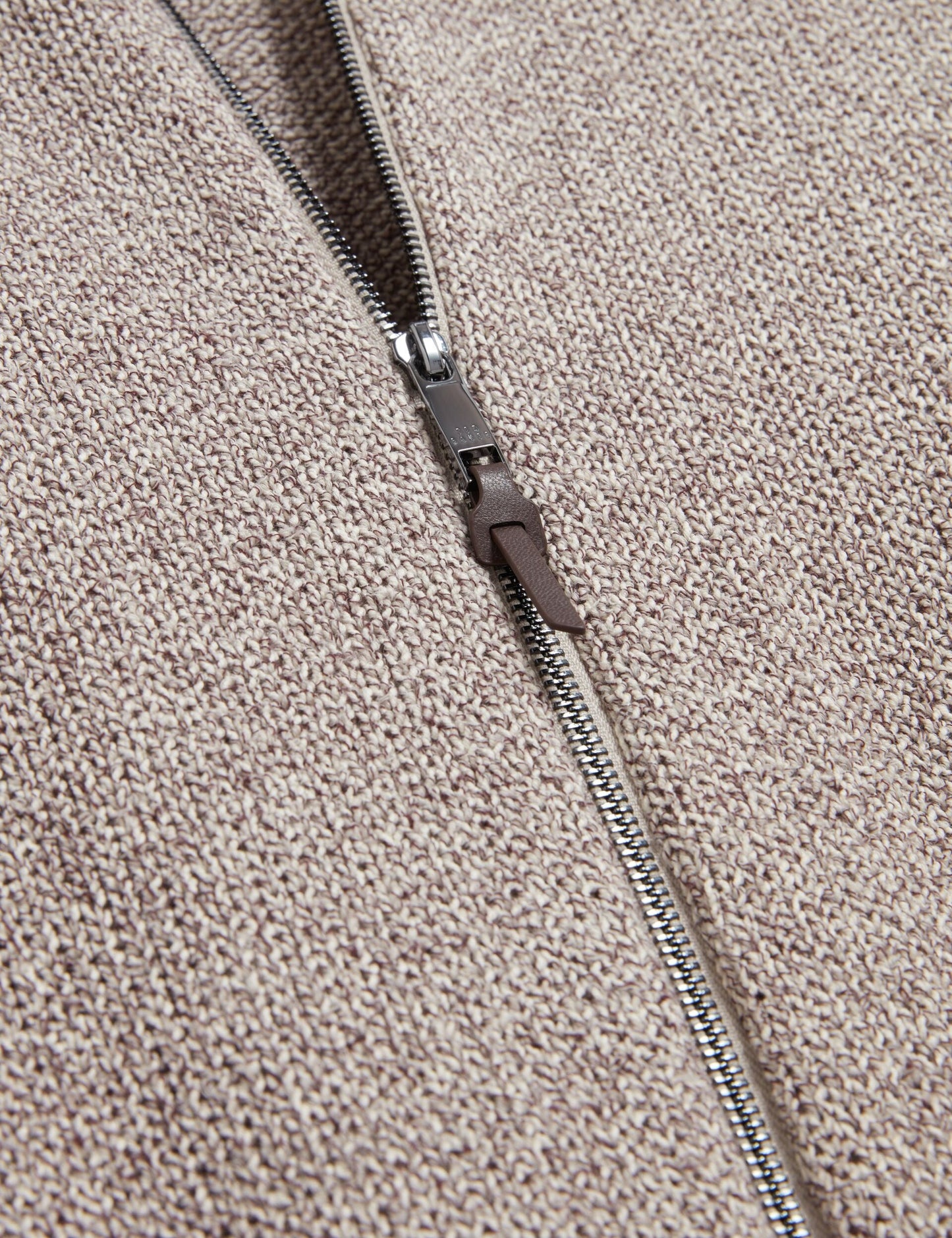 Ted Baker VARINK Twisted Yarn Knit Zip-Through Jumper TAUPE