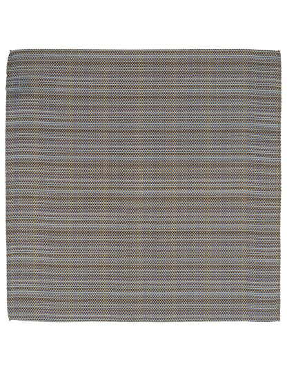 Ted Baker AMWELLPS Woven Stripe Silk Pocket Square MID BLUE