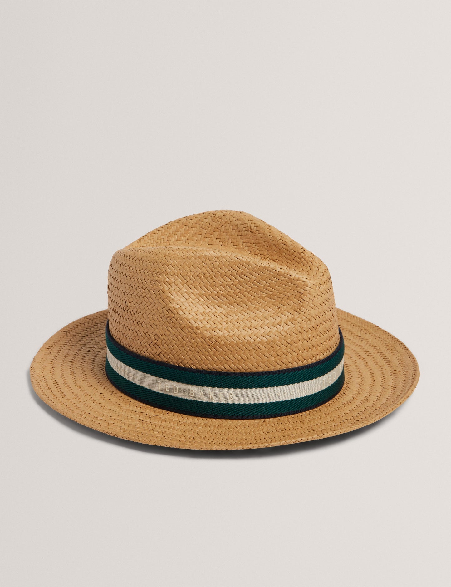 Ted Baker ADRIENS - Straw Panama Webbing Detail Hat NATURAL